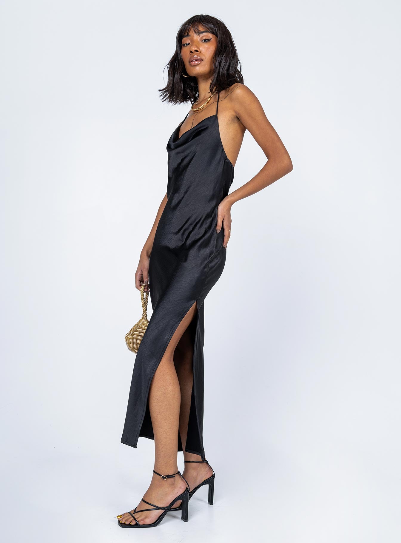 Alissa Maxi Dress Black - Image 4