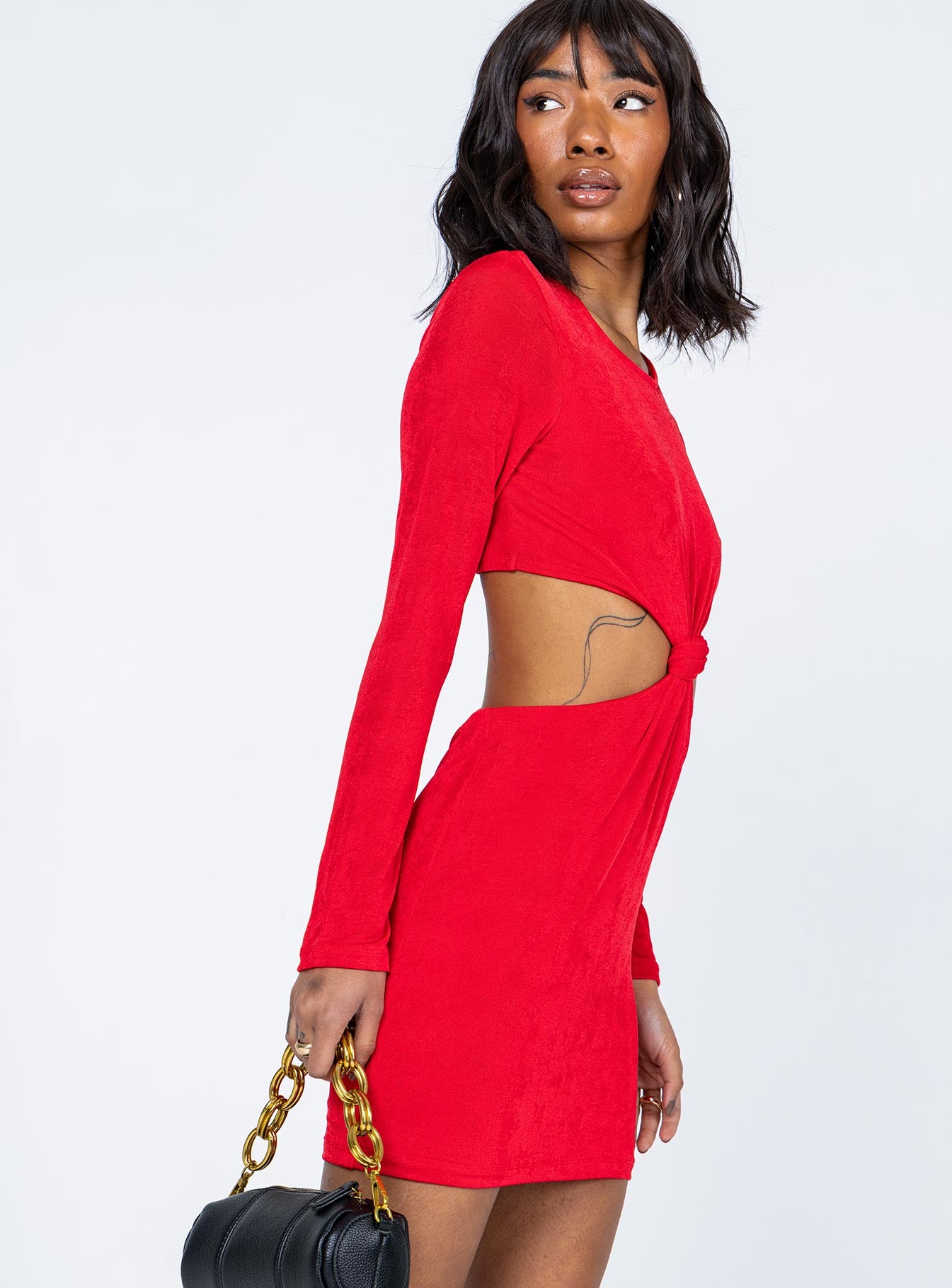 Hope Mini Dress Red - Image 3