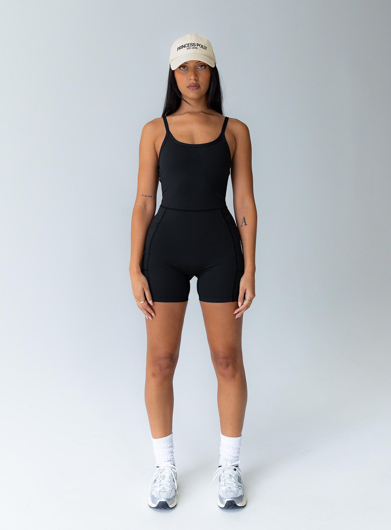 Feel Good Contour Activewear Catsuit Black - Image 5