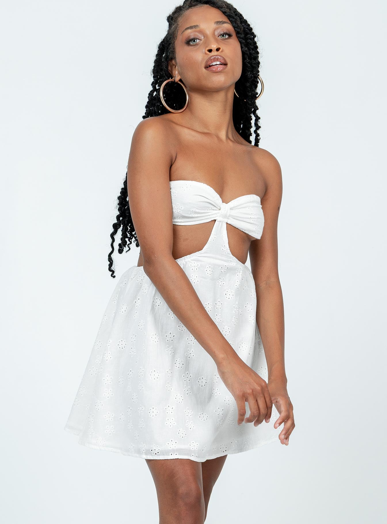 Lulani Mini Dress White - Image 4