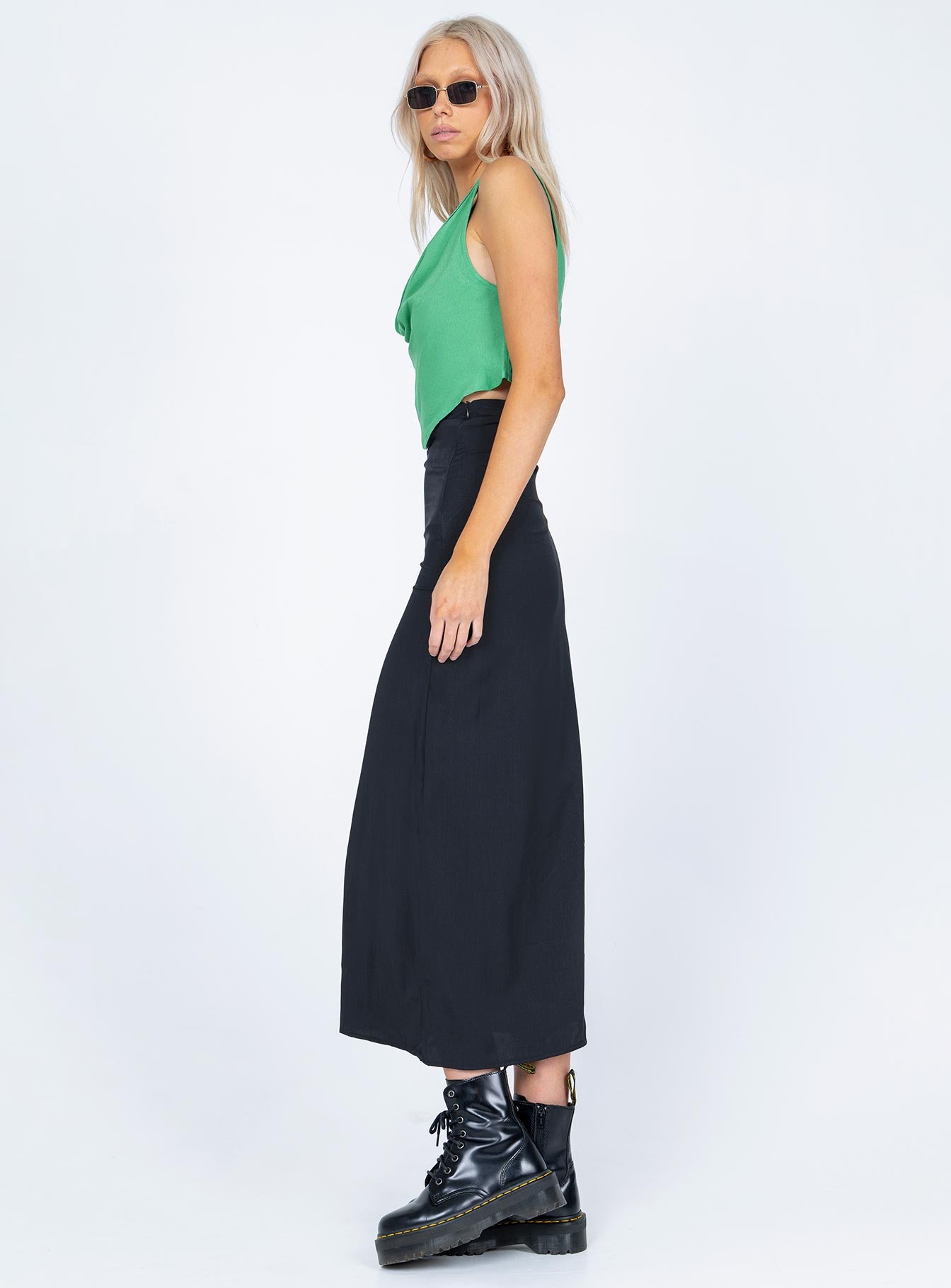 Tollis Midi Skirt Black - Image 3