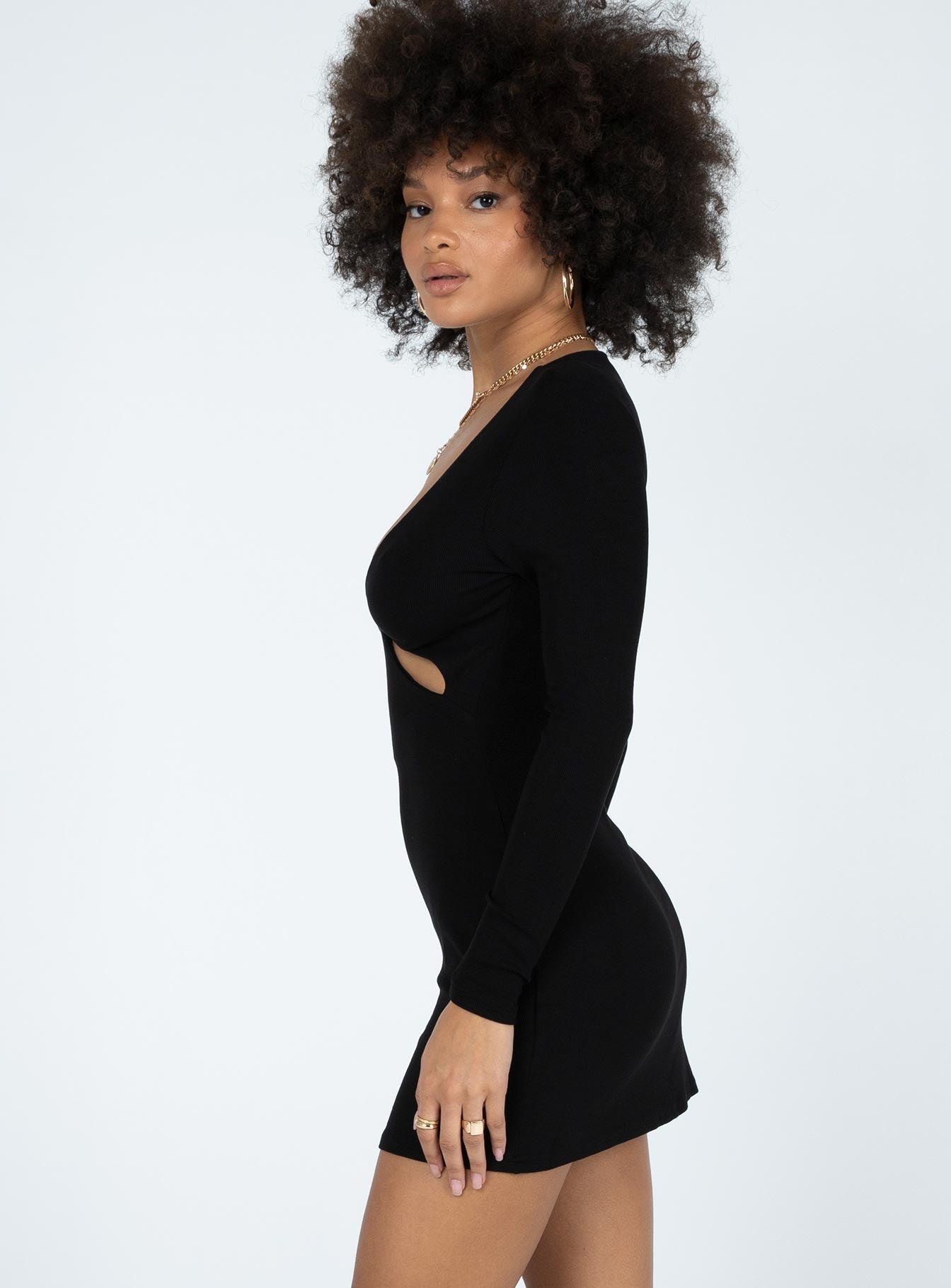 Keilani Mini Dress Black - Image 3