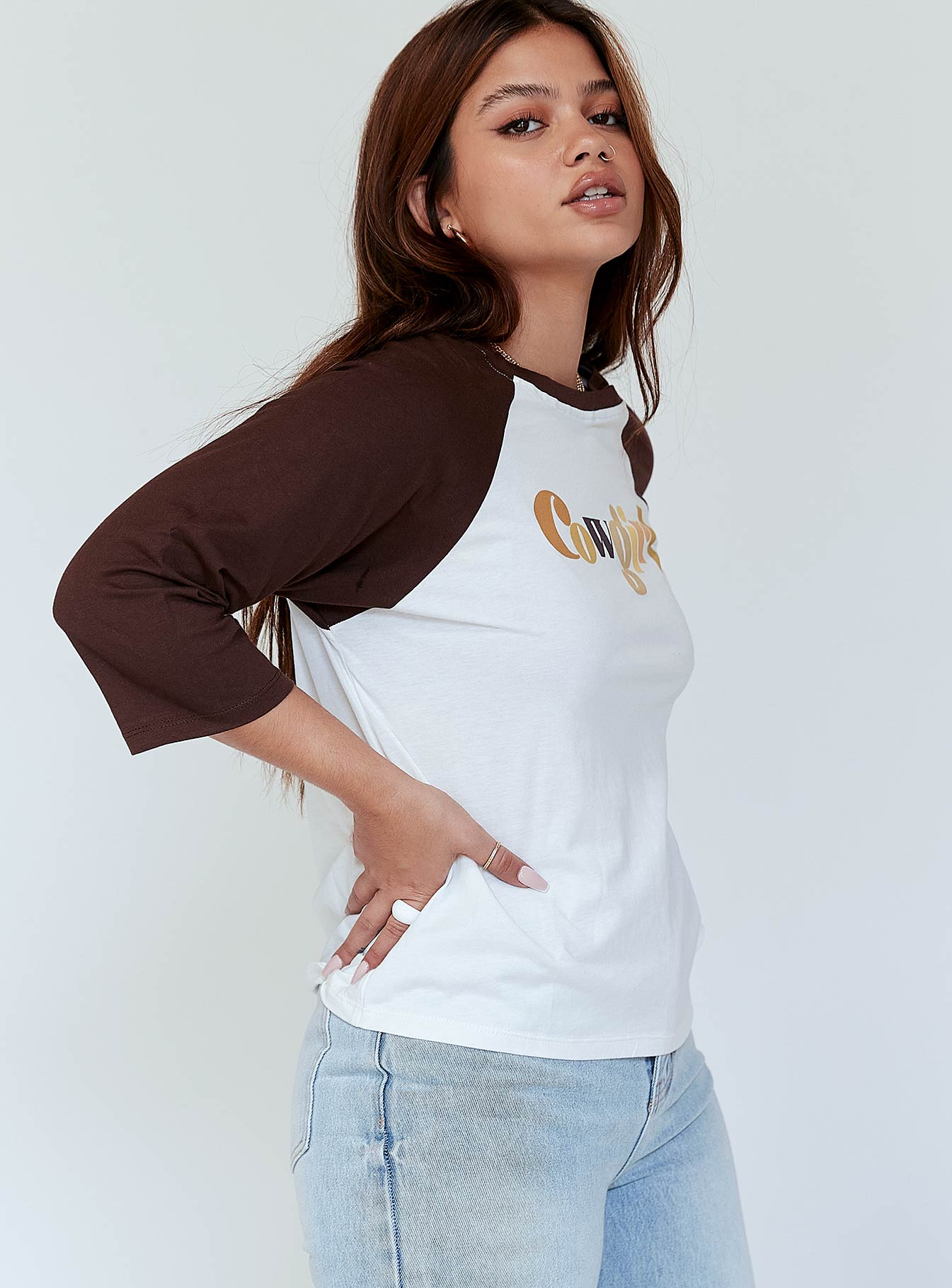 Motel Nexo Tee Cowgirl Brown - Image 3
