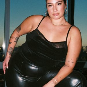 Brolga Double Bust Top Black Curve