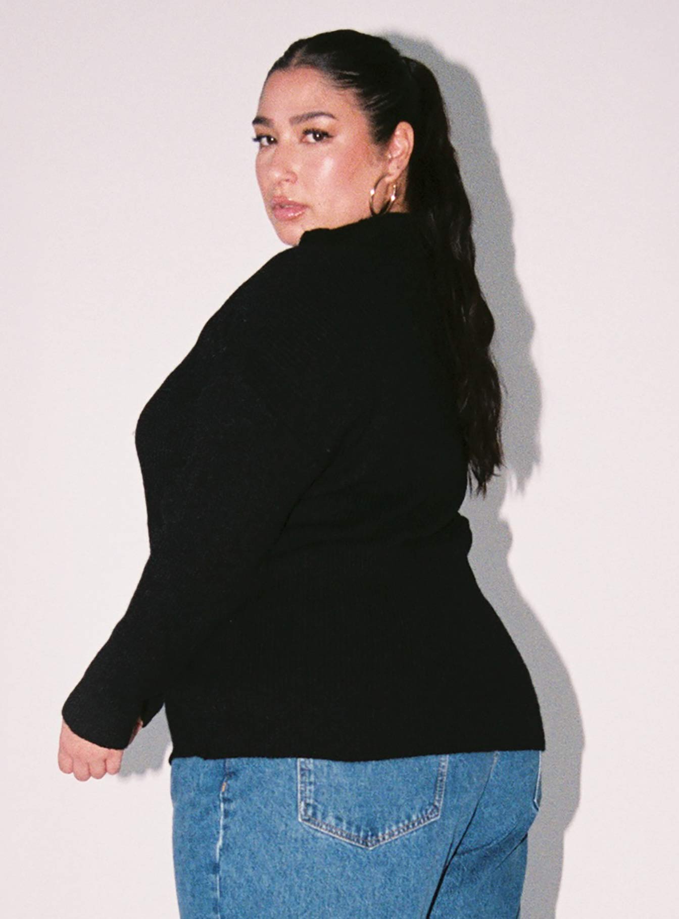 Bessy Knit Sweater Black Curve - Image 7