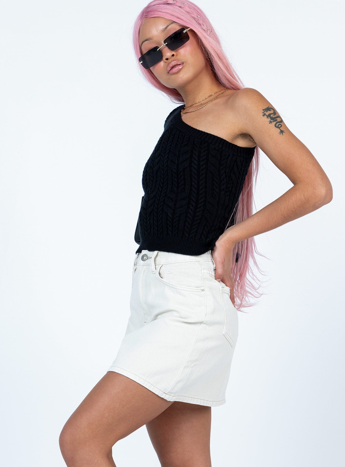 Edyn Mini Skirt White - Image 3