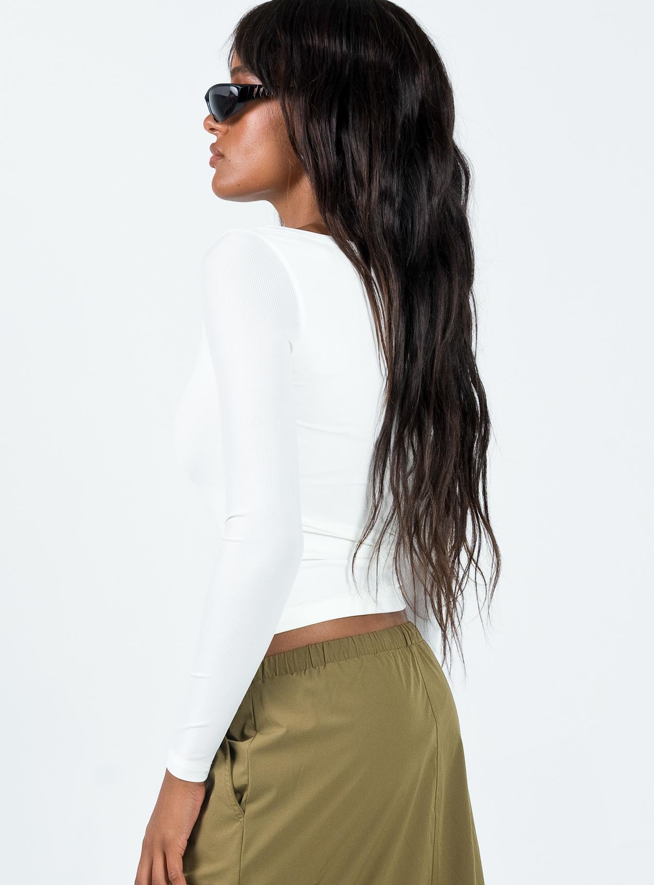 Arthie Long Sleeve Top White Low Impact - Image 4