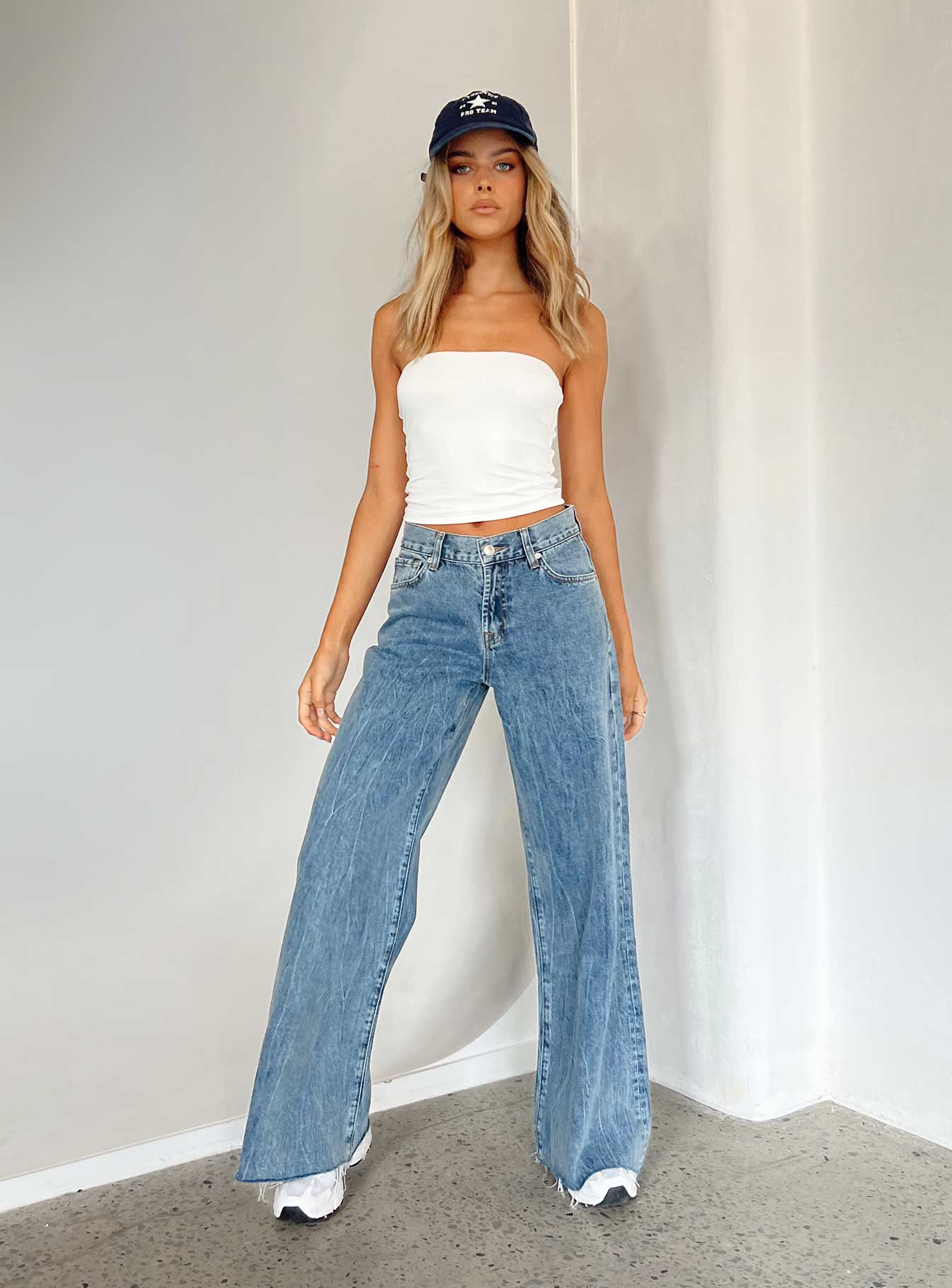 Clarke Low Waist Baggy Jeans Denim - Image 3
