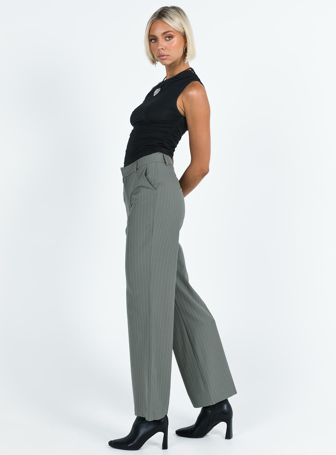 Alizzi Pant Grey Pinstripe - Image 4