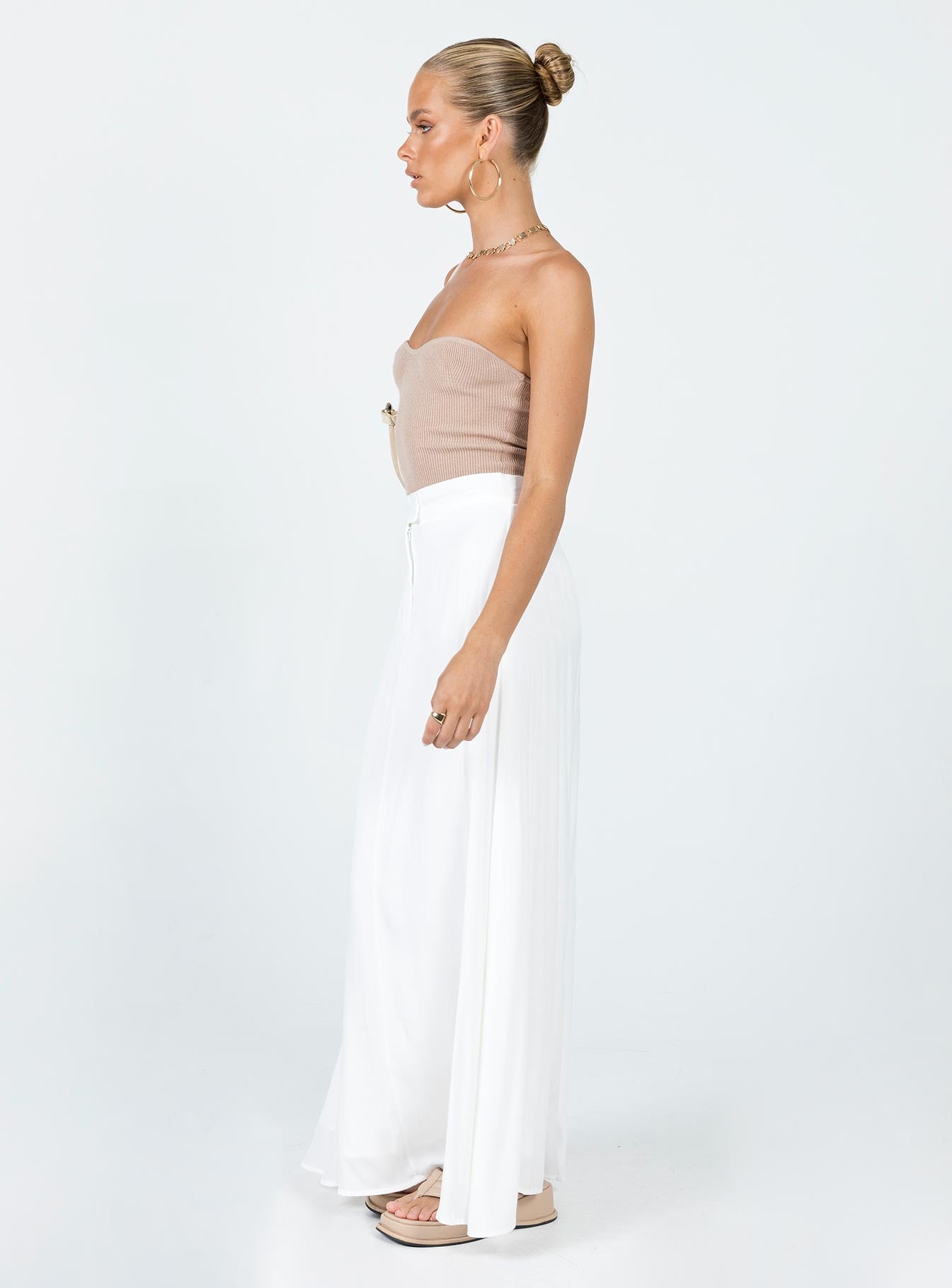 Kordin Maxi Skirt White - Image 4