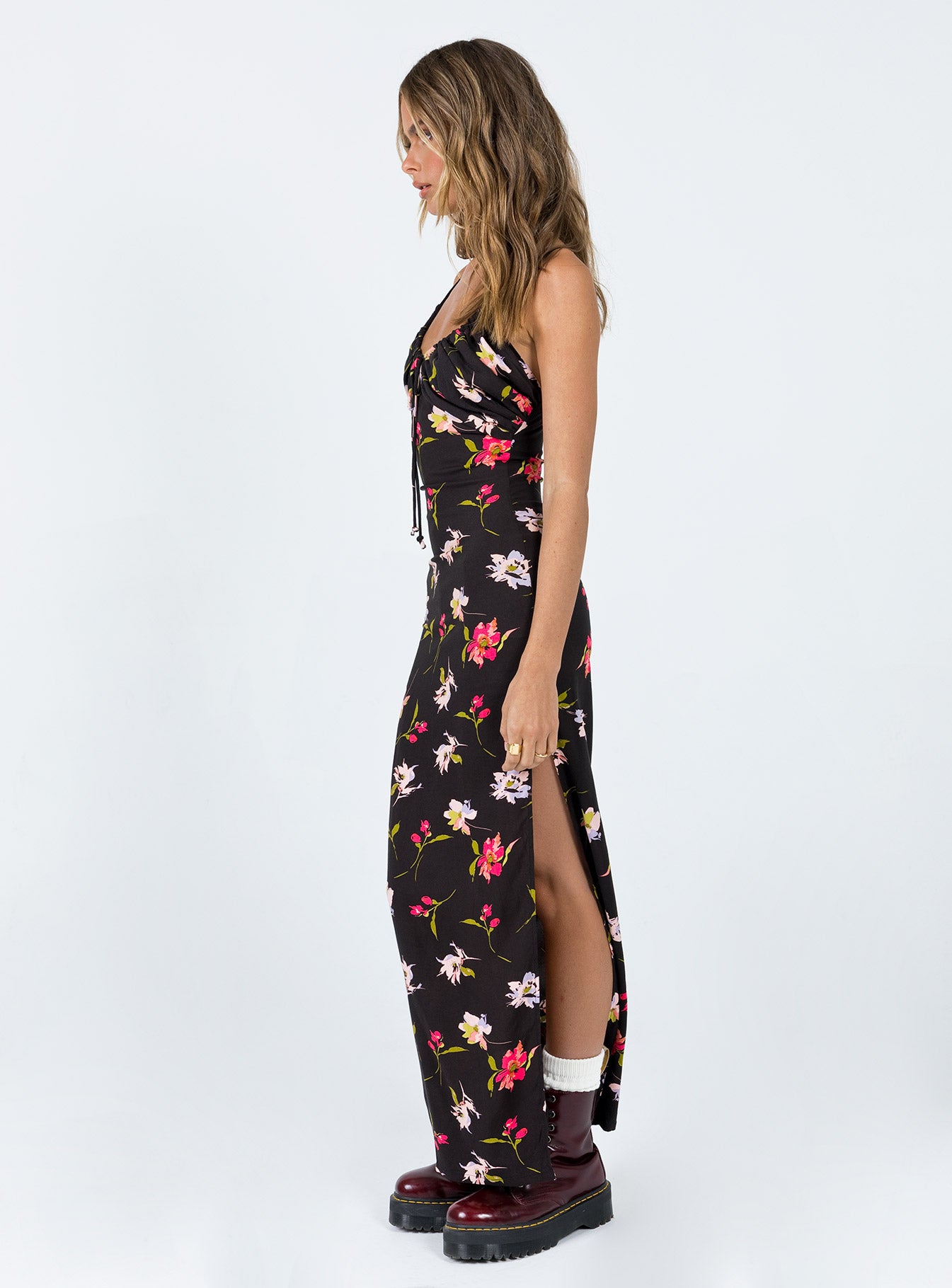 Brailey Maxi Dress Black Multi - Image 4