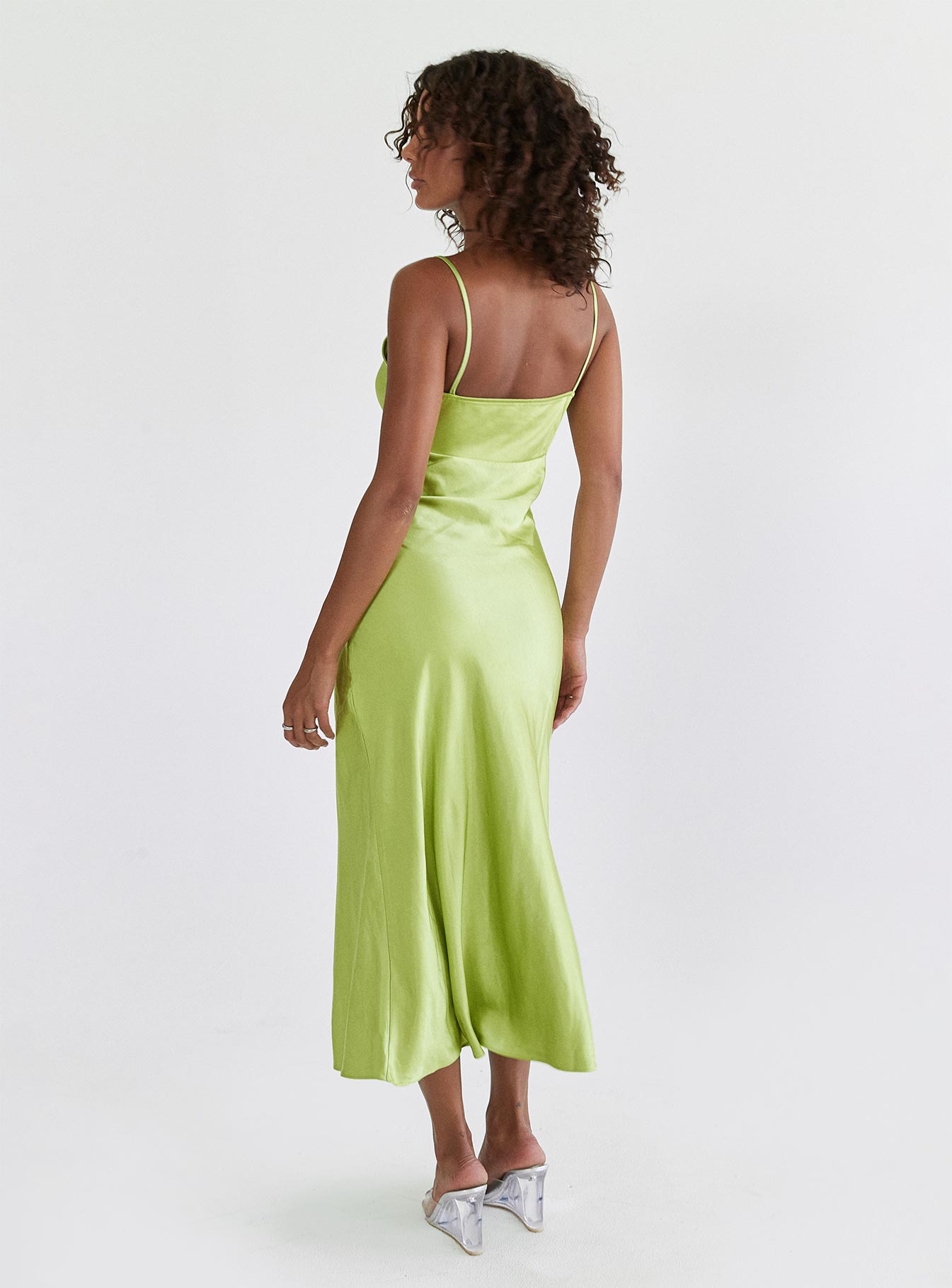 Trudence Midi Dress Green - Image 4