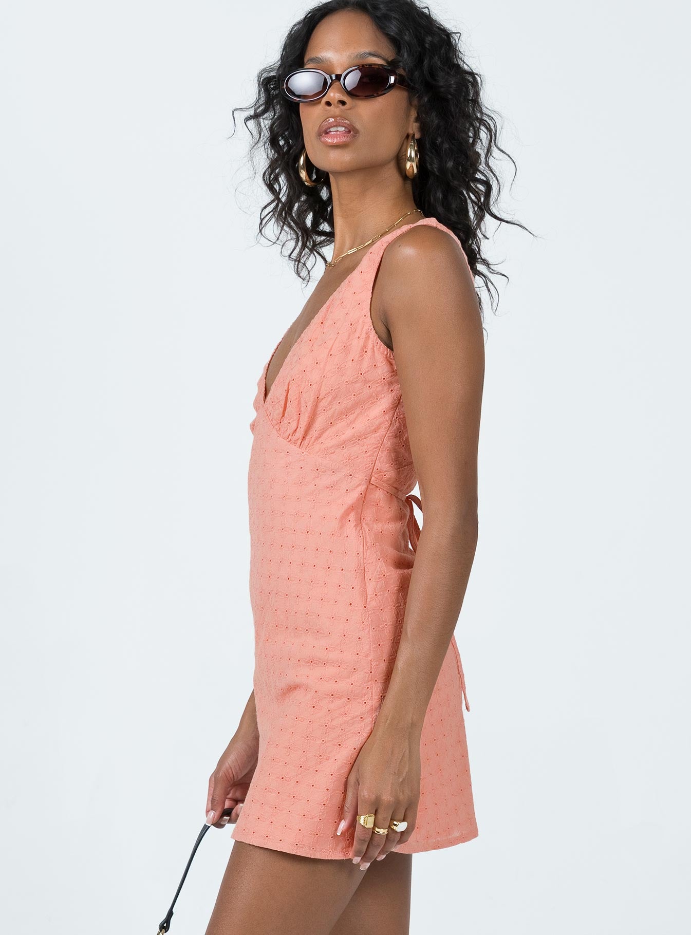 Nellie Mini Dress Rust - Image 4