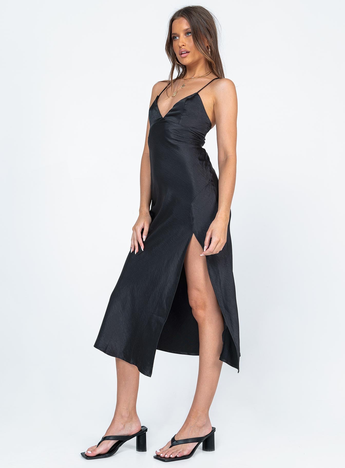 Gigi Midi Dress Black - Image 4