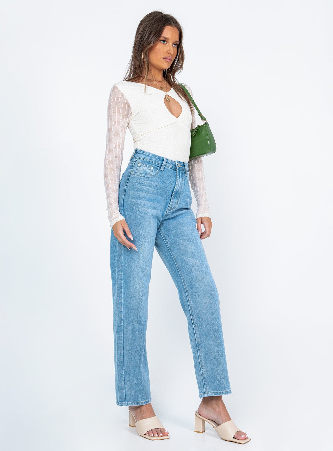 Feilding Wide Leg Denim Jeans - Image 3