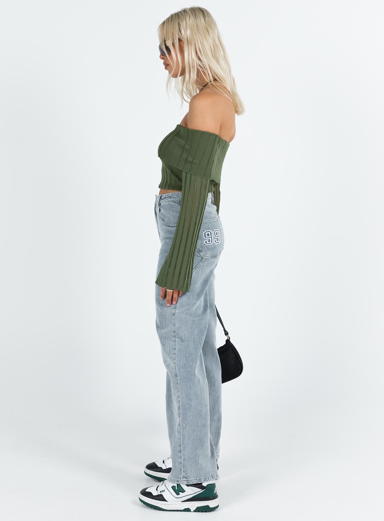 Garza Wide Leg Jeans Denim - Image 3