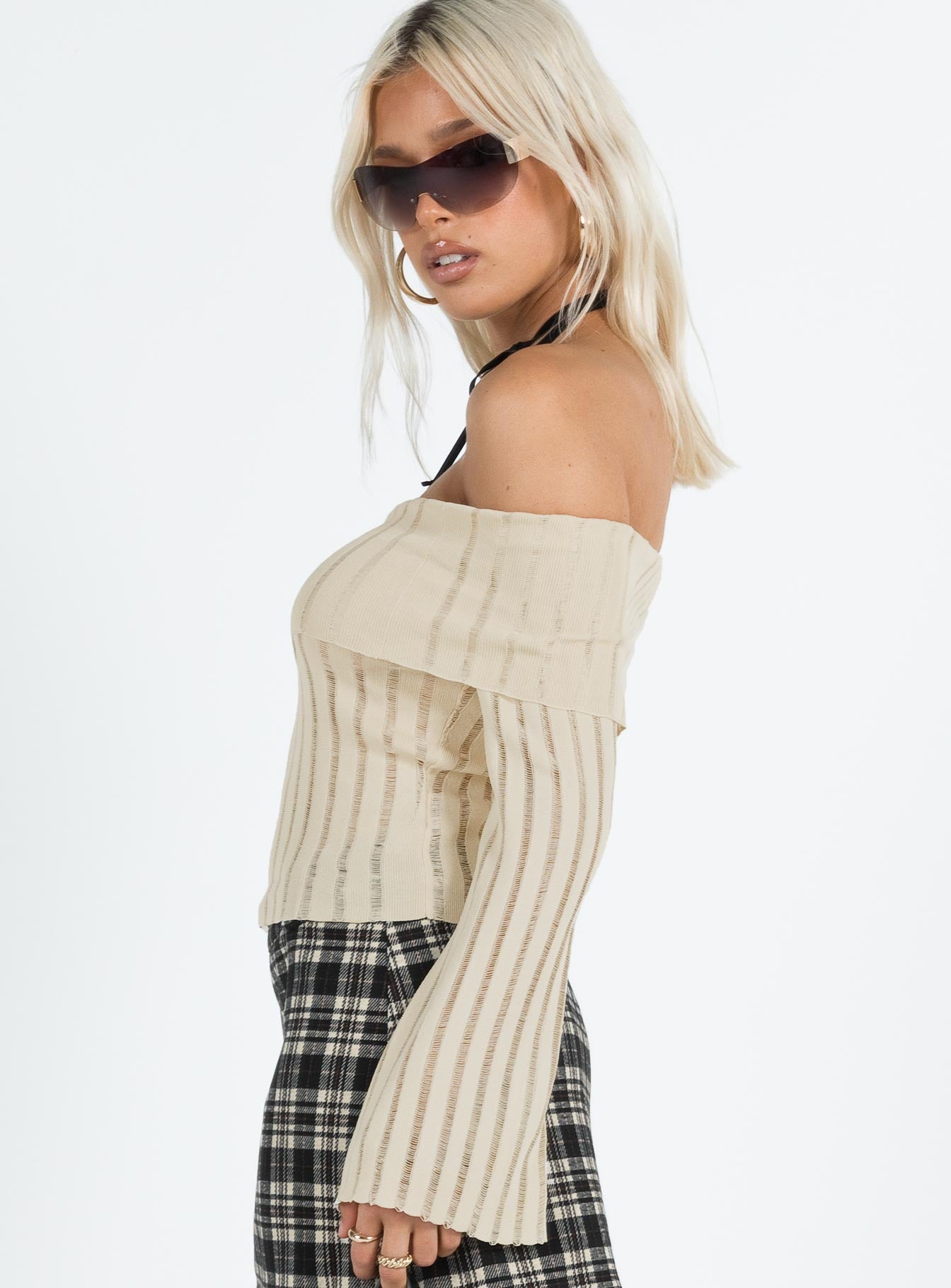 Sorrel Off The Shoulder Top Cream - Image 4