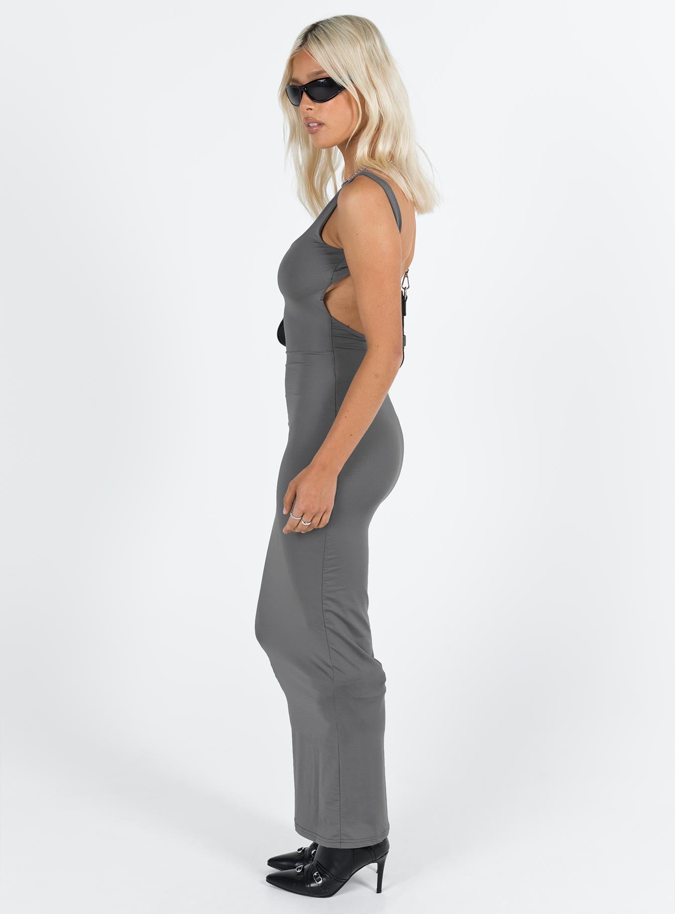 Merlino Maxi Dress Grey - Image 4