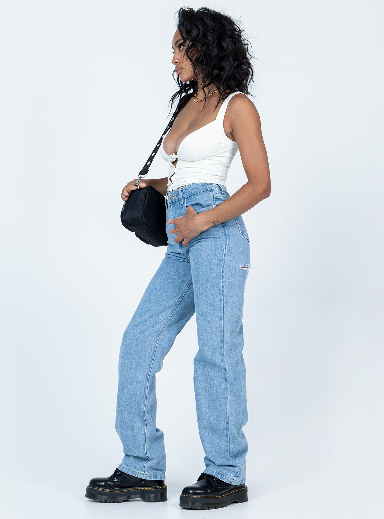 Marian Mid Rise Jeans Denim - Image 4