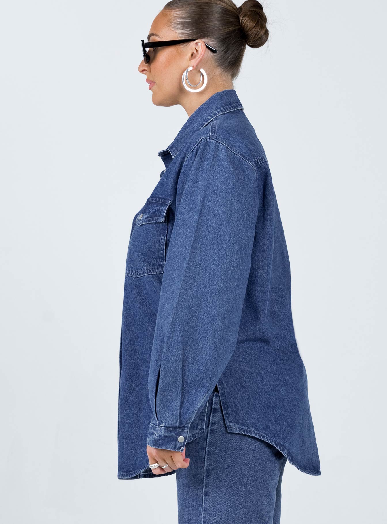 Hopkins Denim Jacket Mid Wash - Image 4