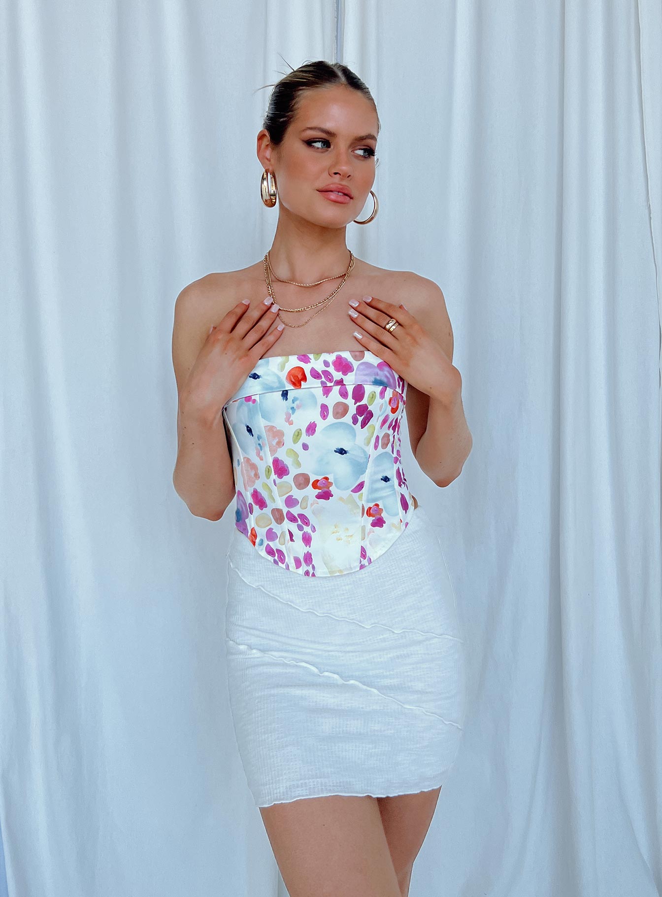 Oscar Mini Skirt White - Image 3