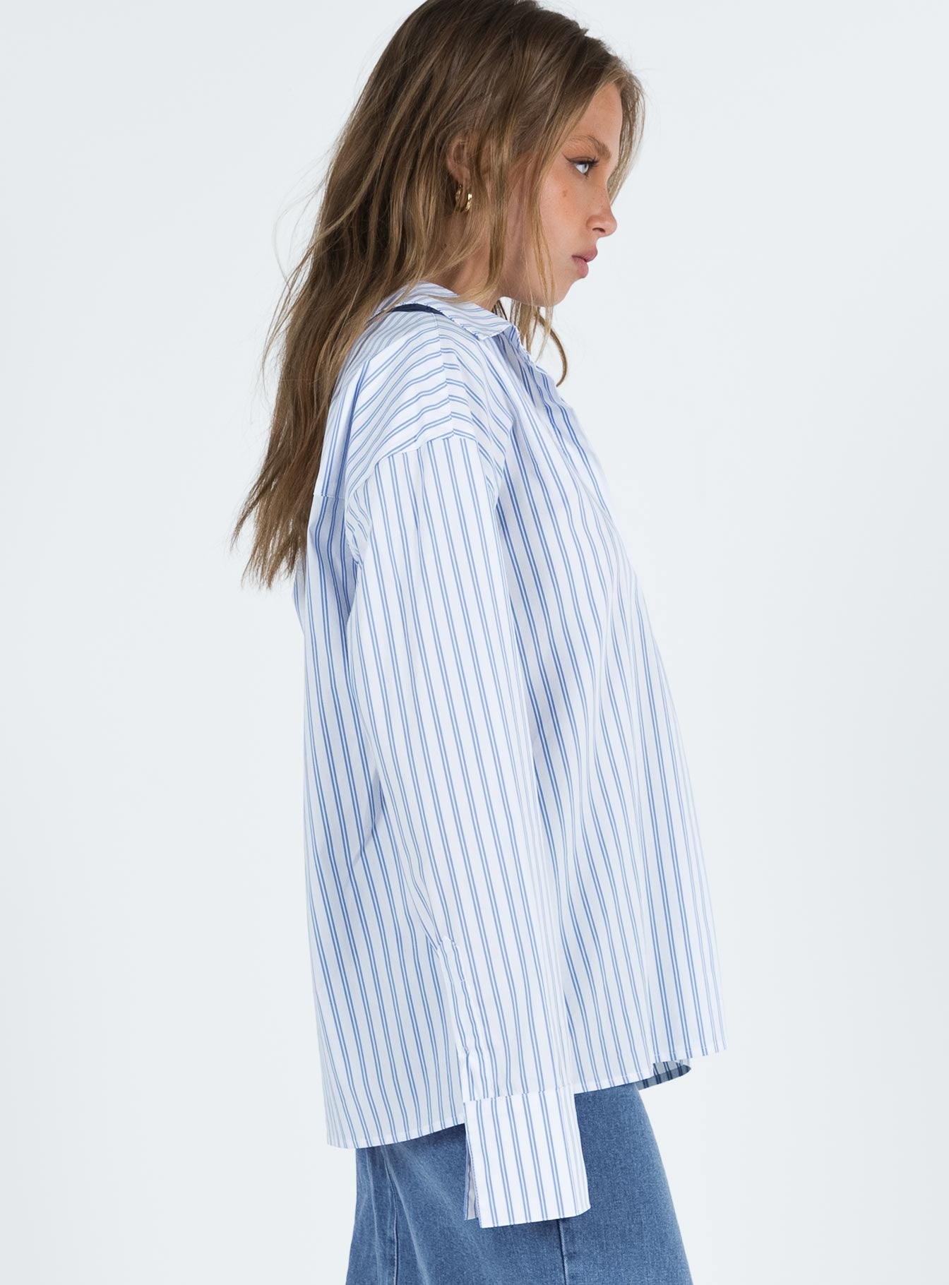 Letters To You Shirt Blue Stripe - Image 4