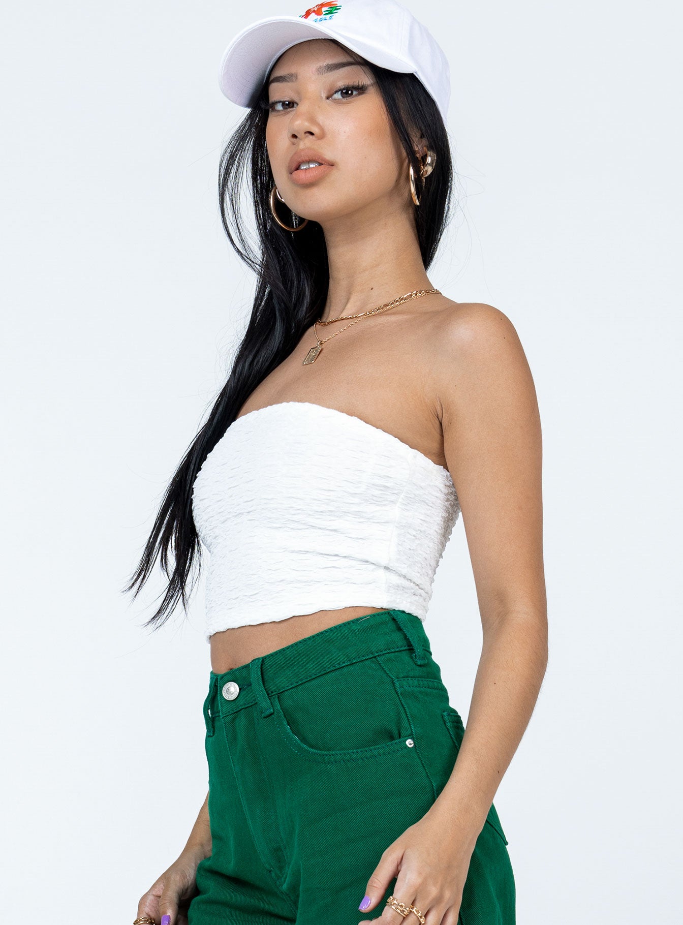 Brae Strapless Top White - Image 4