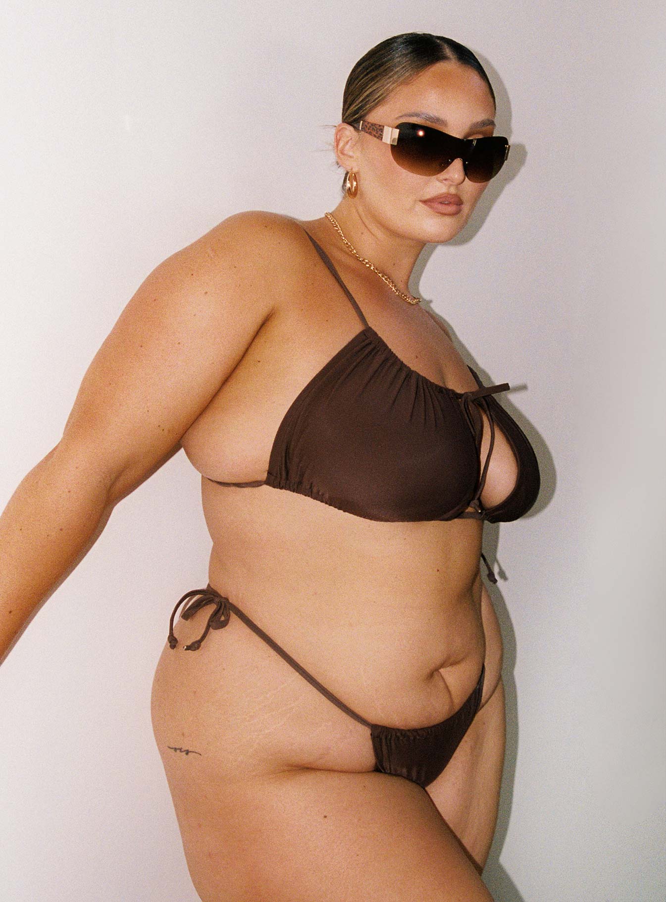 Tahiti Bikini Bottom Chocolate Brown Curve - Image 3