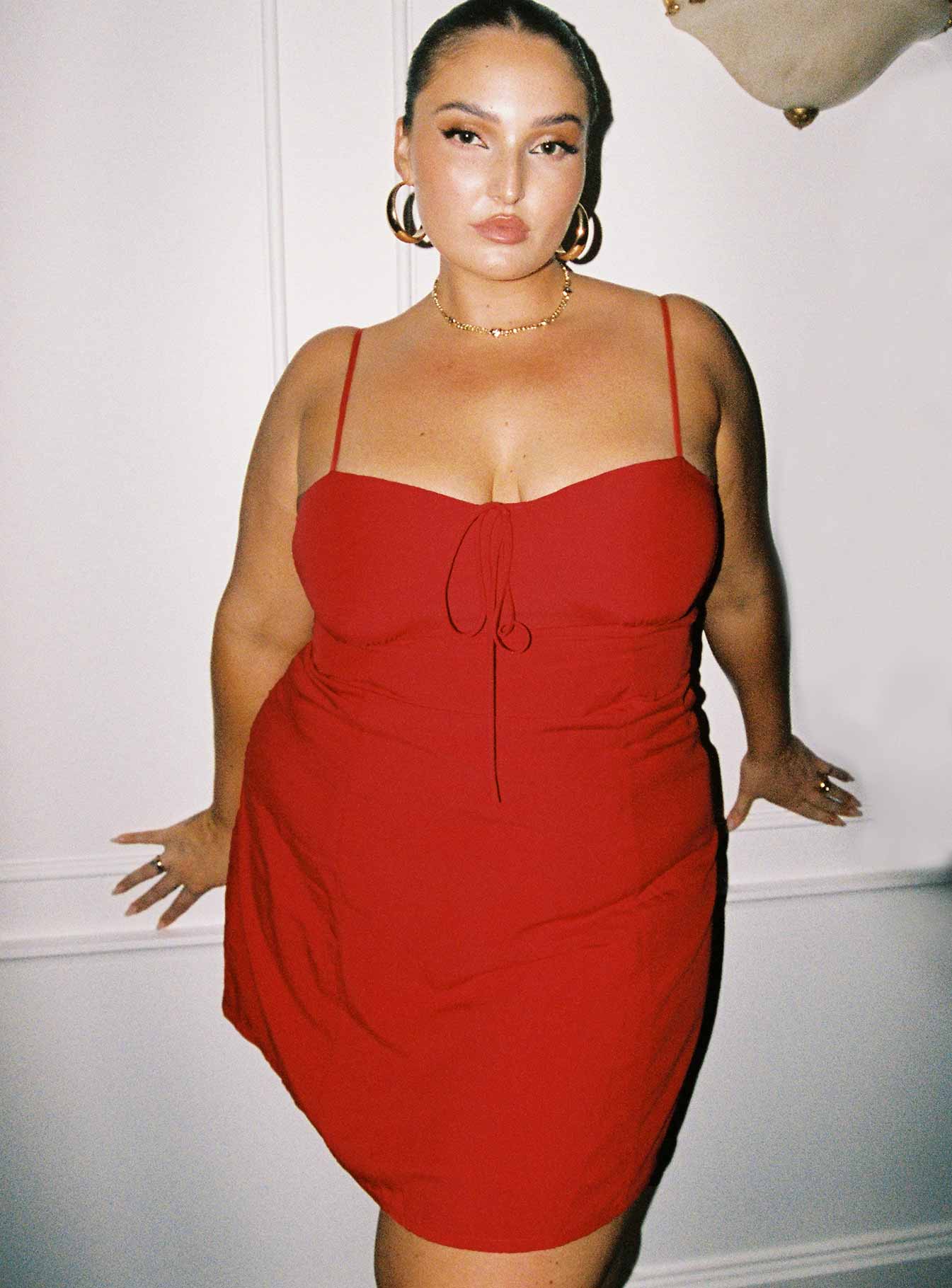 Dare Devil Mini Dress Red Curve - Image 3