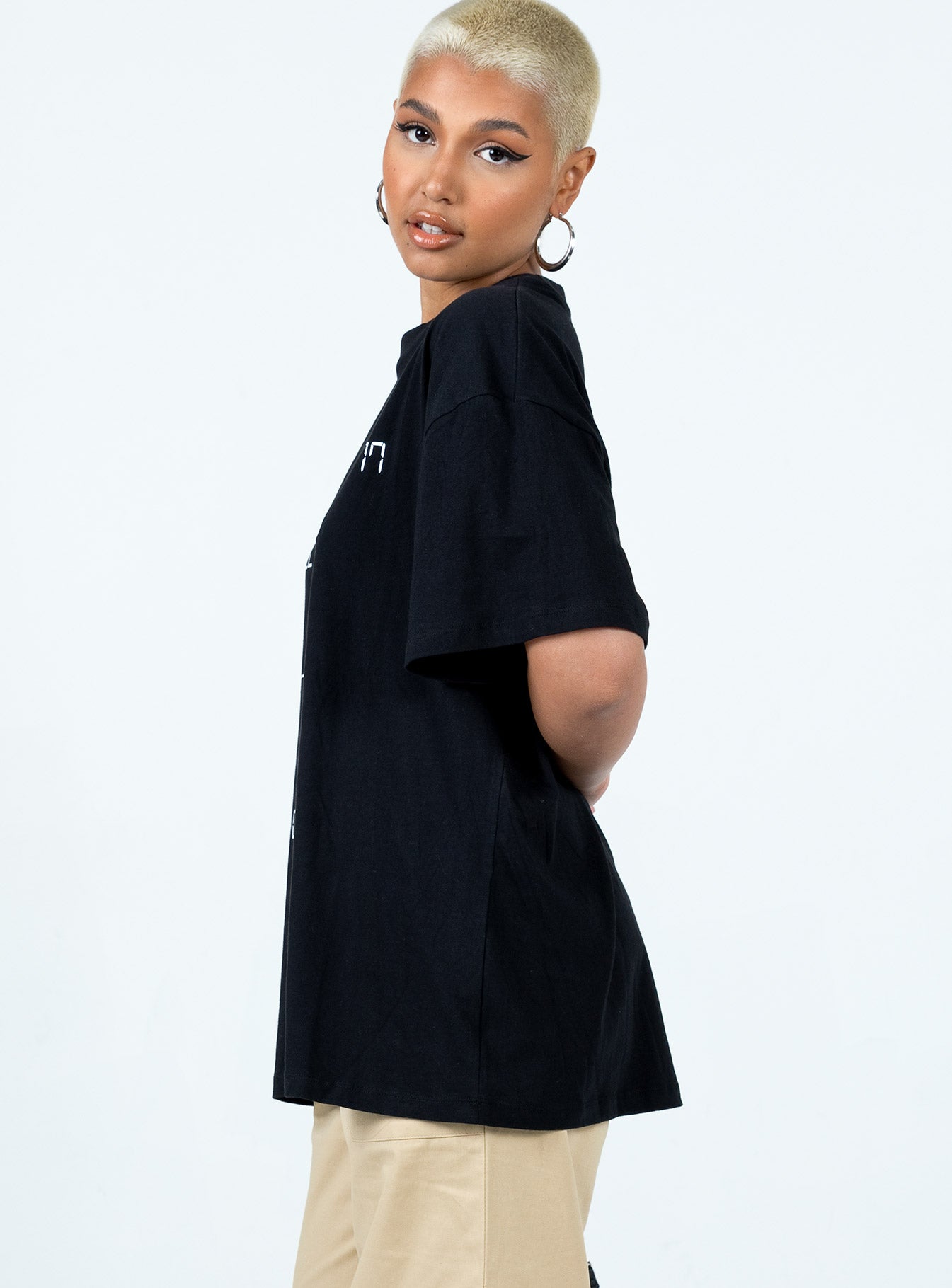 Recording Oversize Tee Black - Image 4