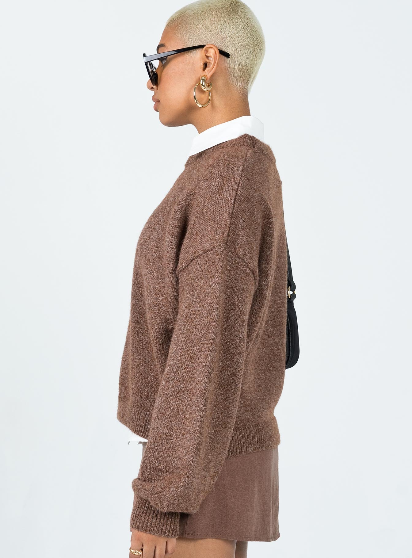 Beth Sweater Brown - Image 3