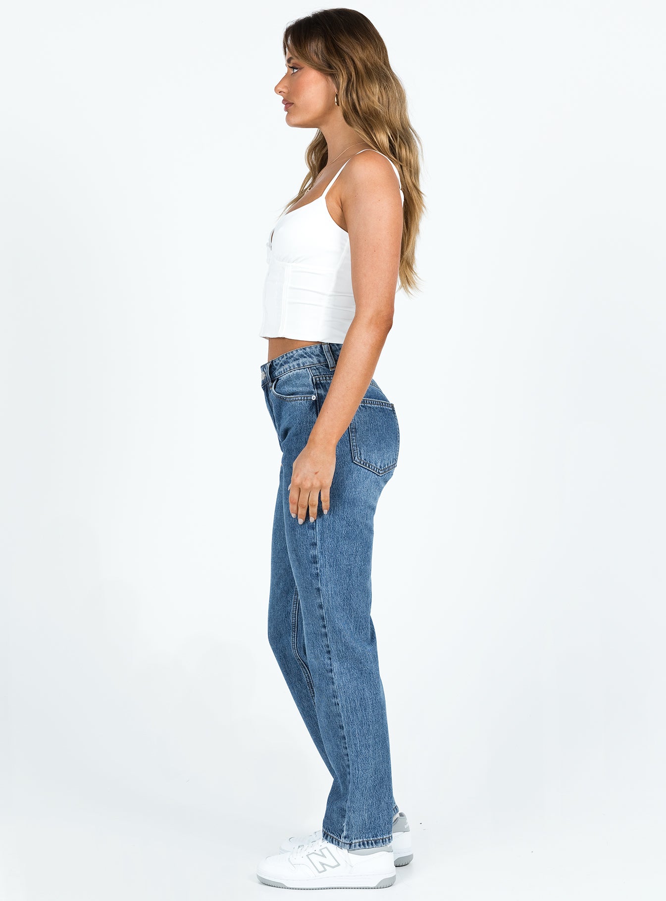 Marsher Slouch Jeans Mid Wash Denim - Image 3