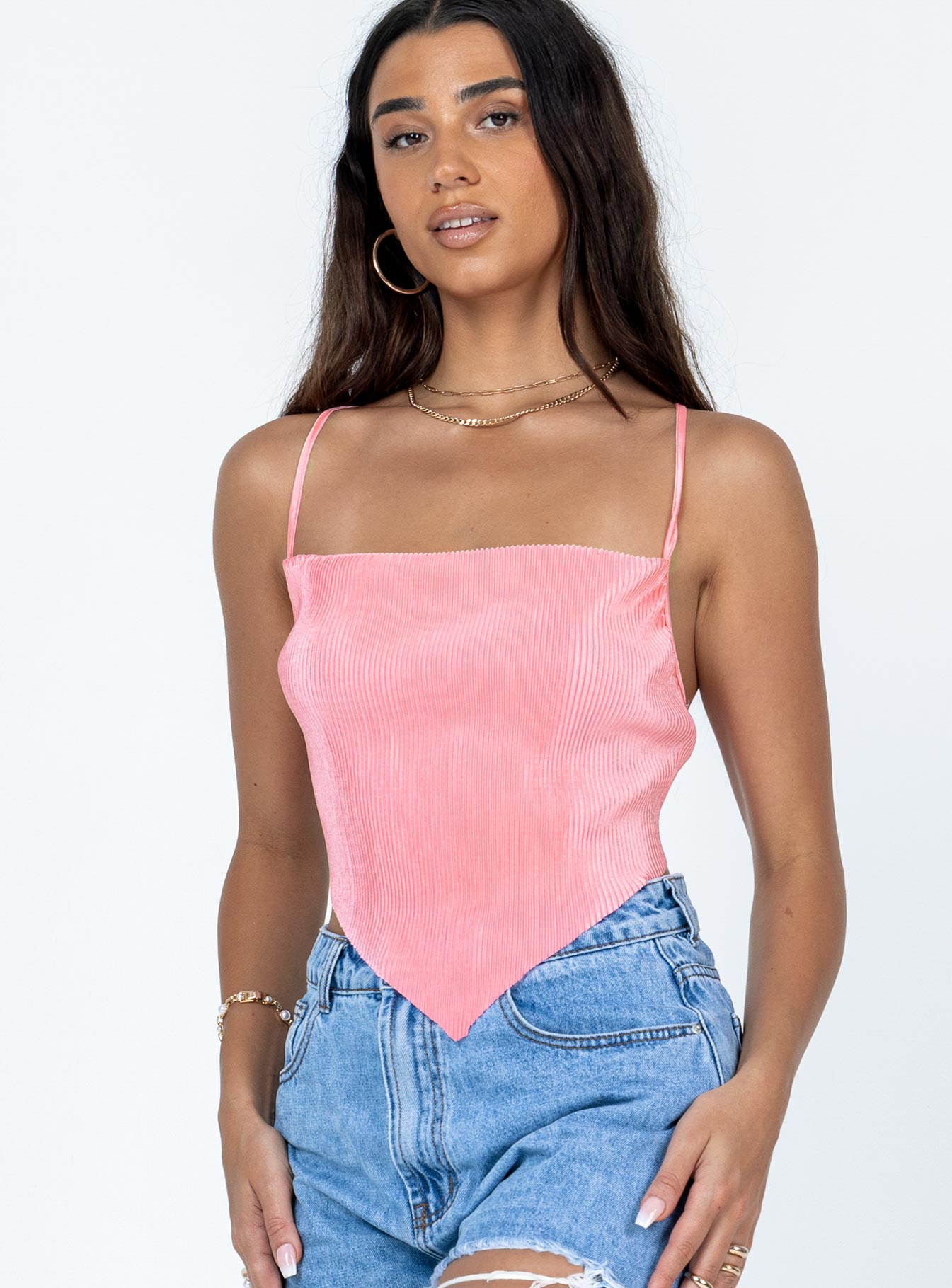 Julia Plisse Top Pink - Image 4