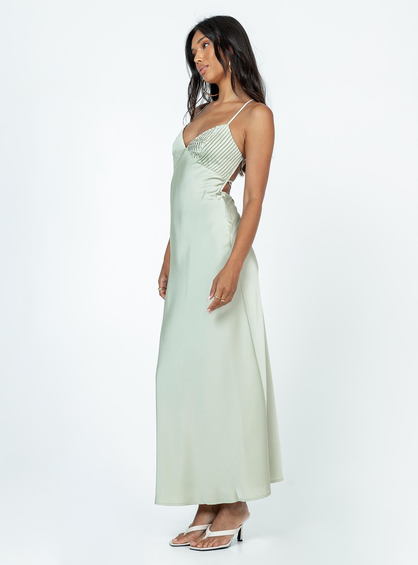 Dennings Maxi Dress Sage - Image 4