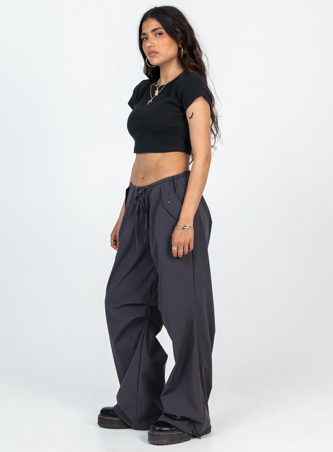 Snow Parachute Pants Slate Petite - Image 4