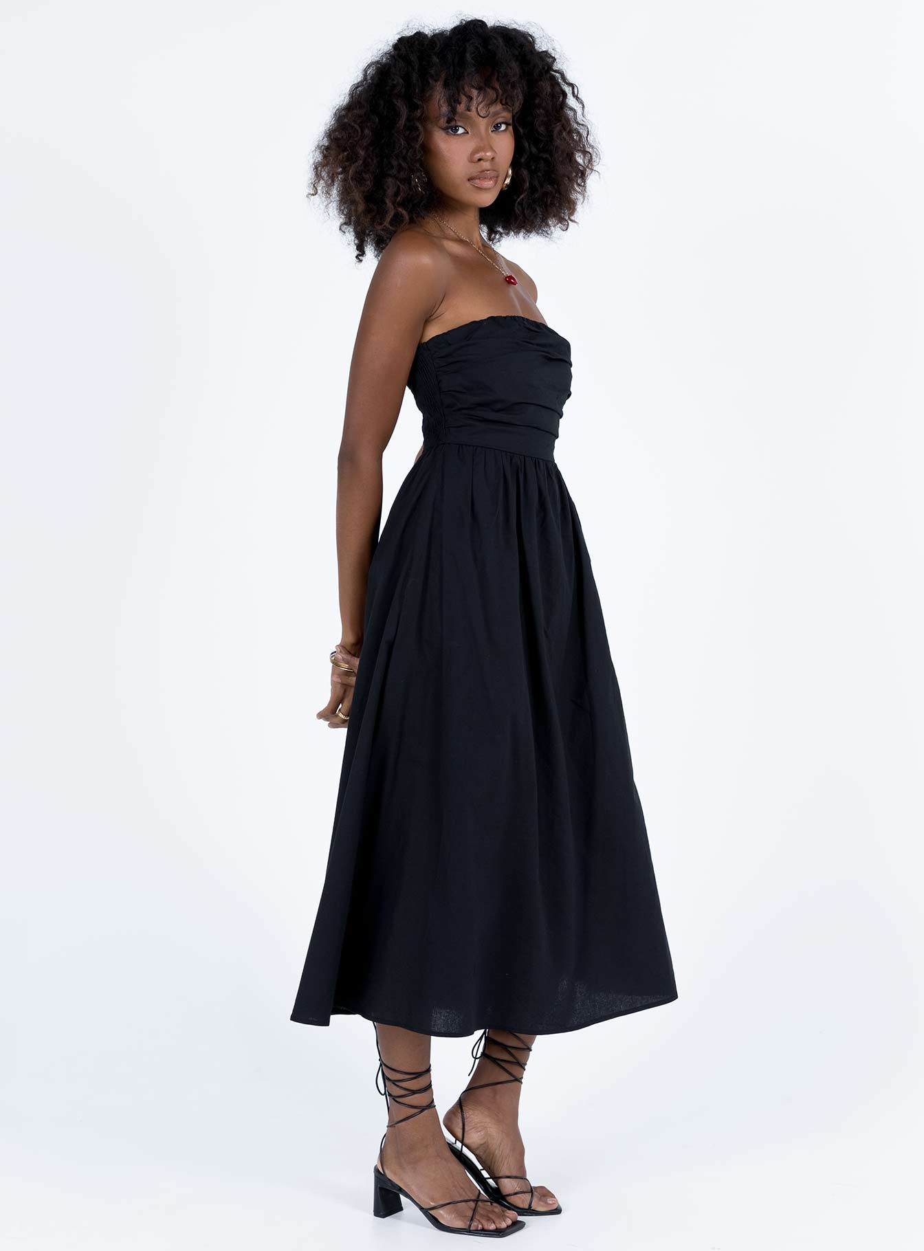 Barina Maxi Dress Black - Image 3