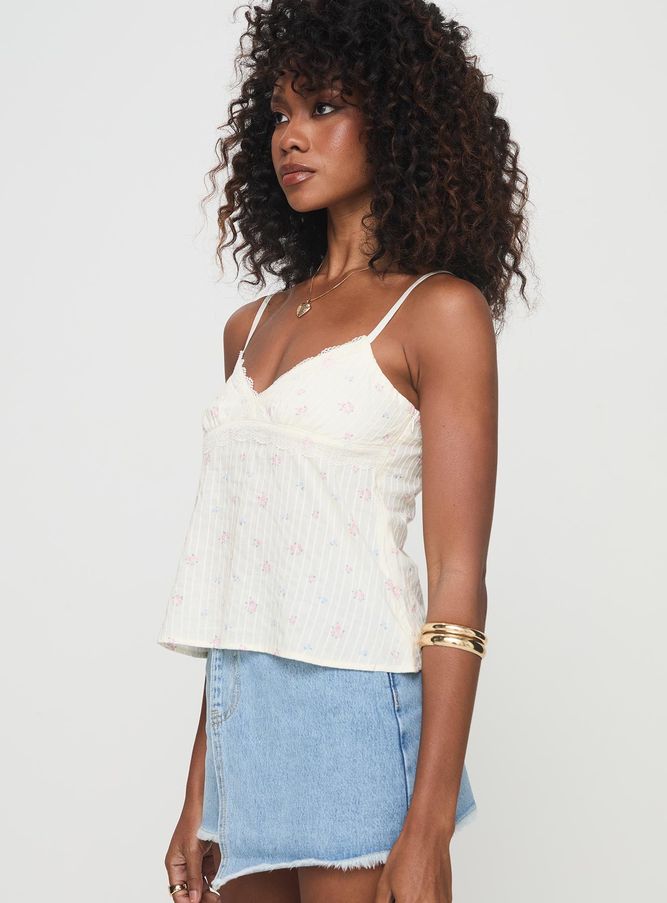 Lunya Top White Floral - Image 4