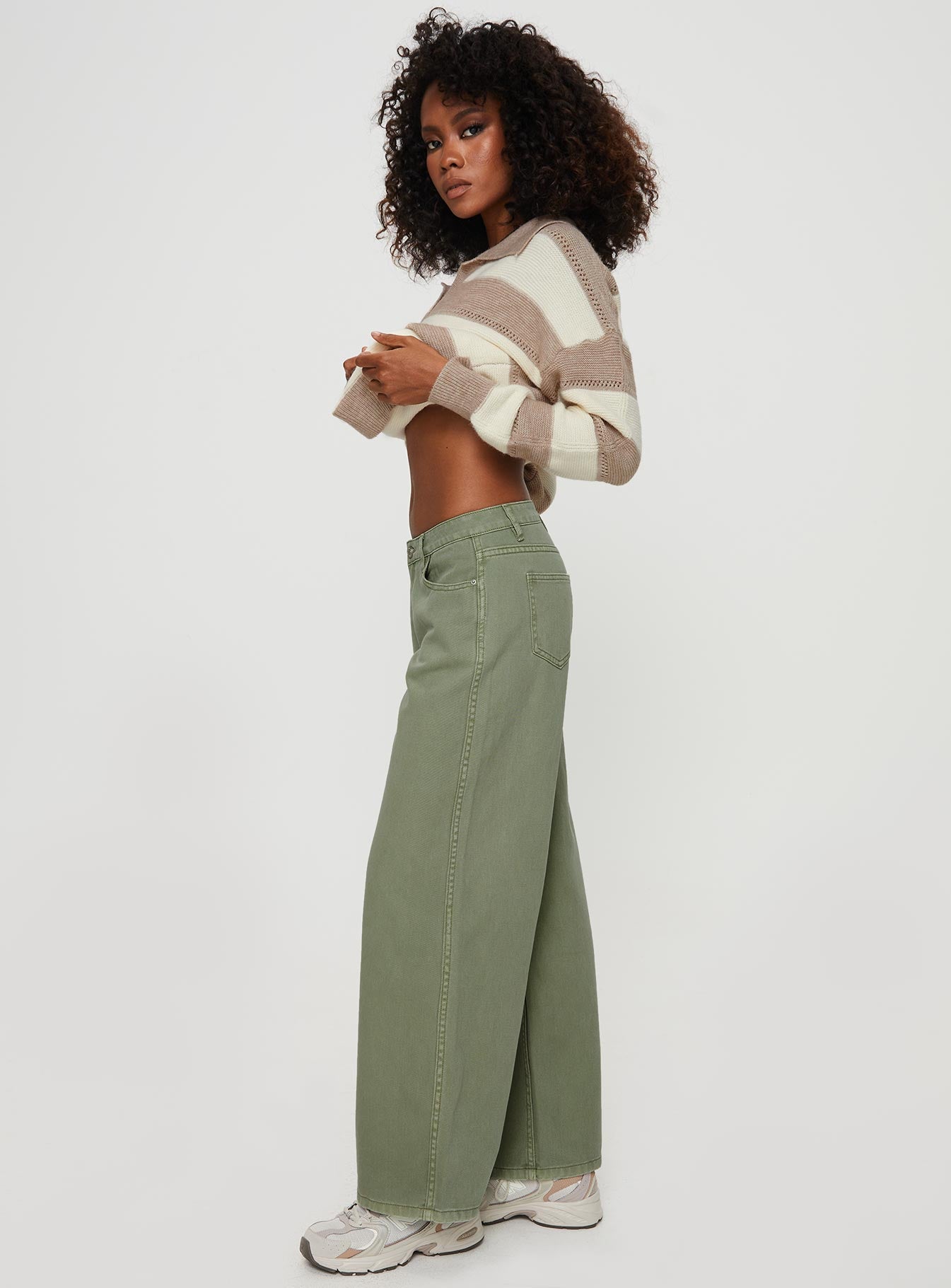 Ramos Low Rise Denim Jeans Sage - Image 4