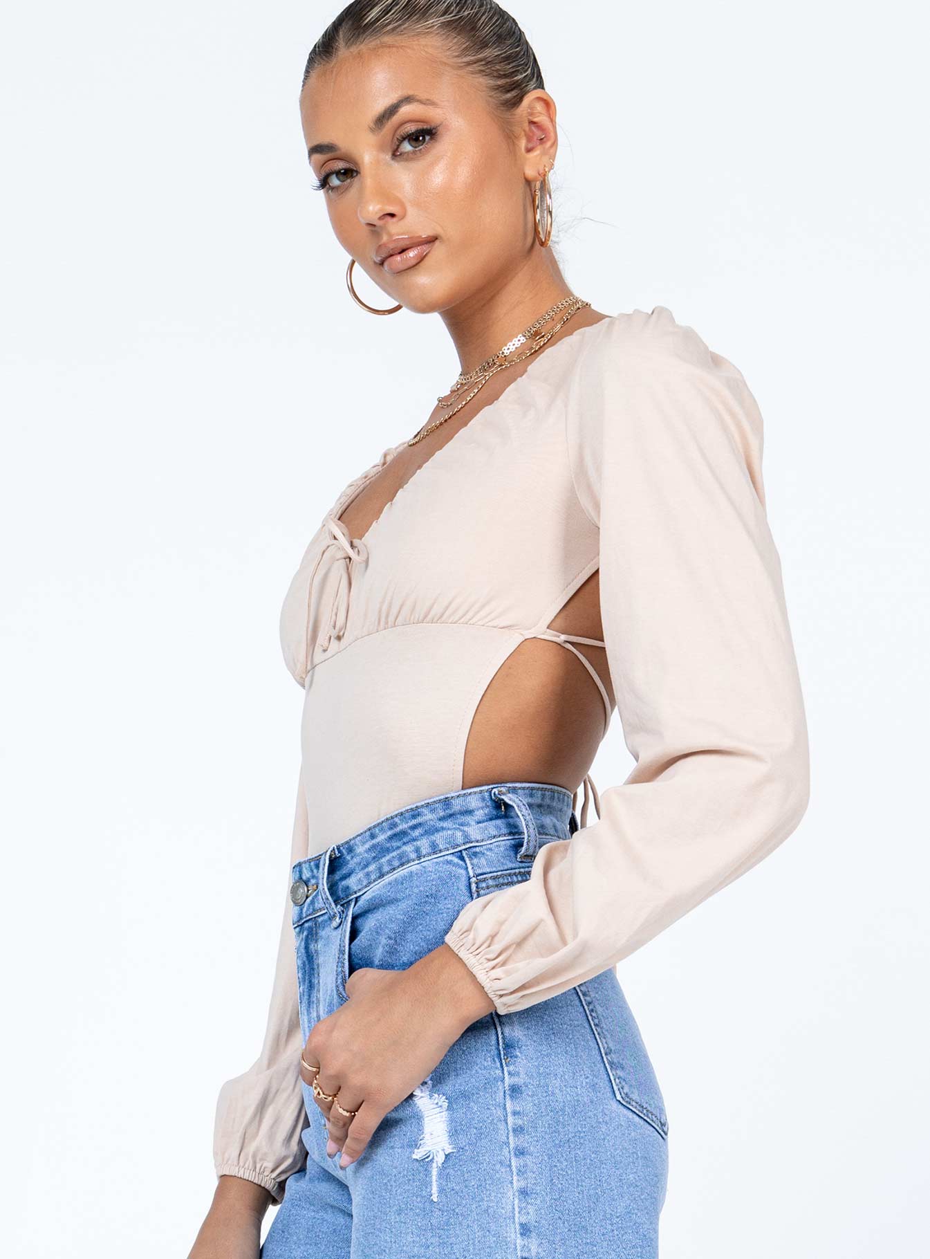 Patsy Bodysuit Beige - Image 3