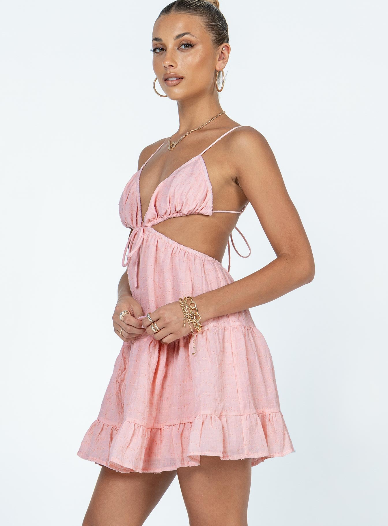 Liloh Mini Dress Pink - Image 3