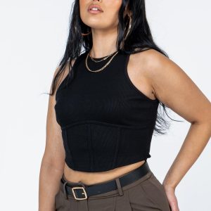 Sidney Top Black Eco