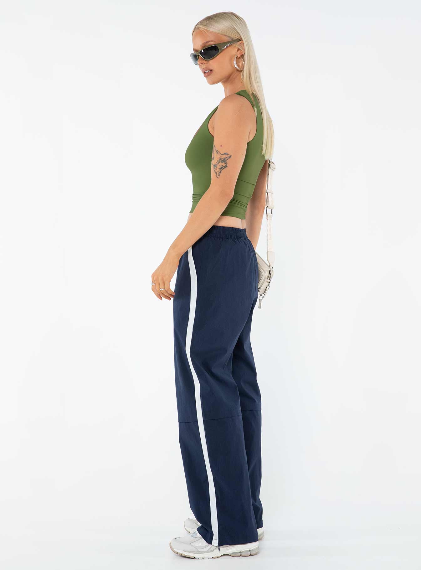 Cayman Pants Deep Navy / White - Image 4