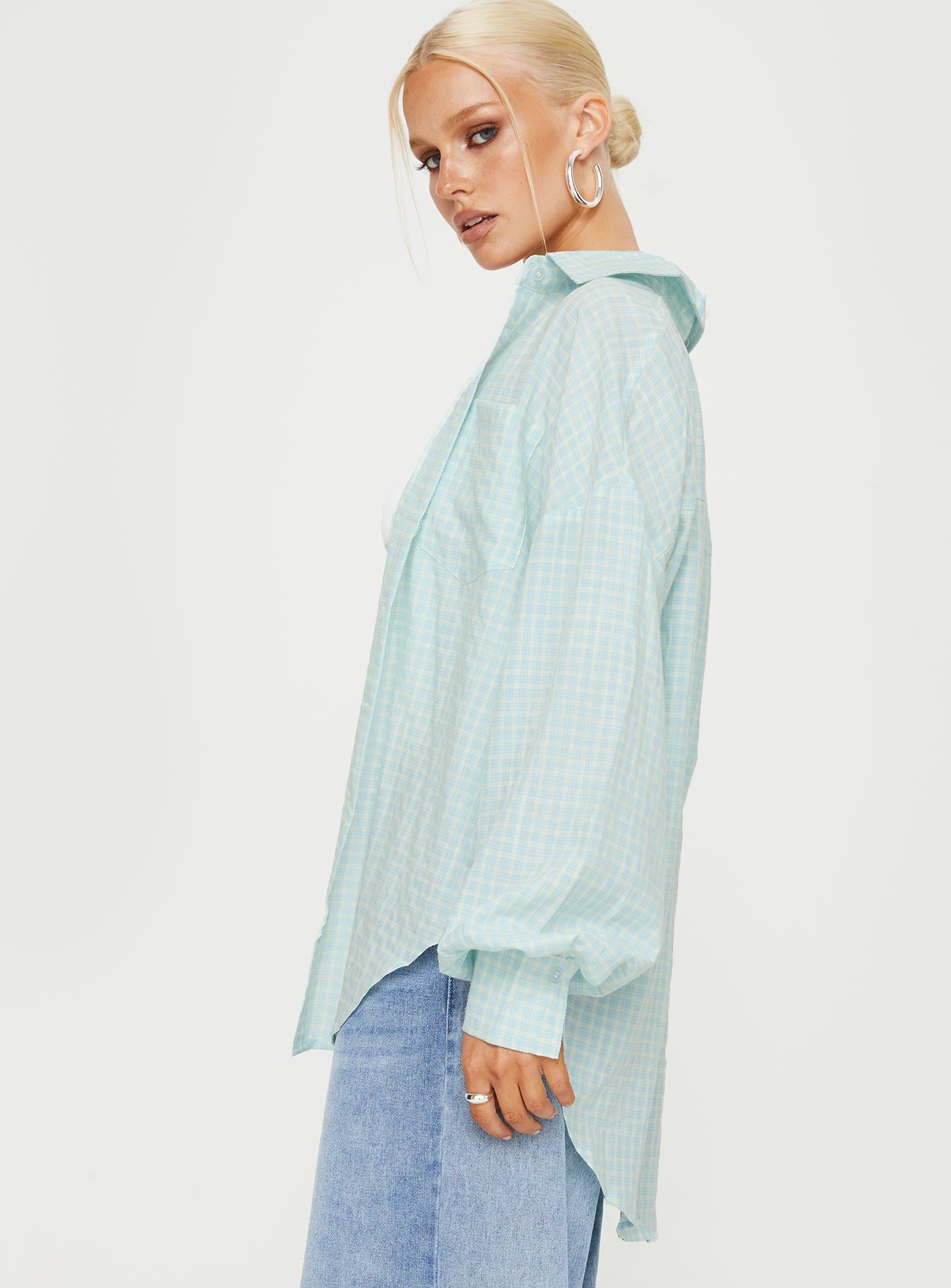 Lindford Shirt Blue Check - Image 4