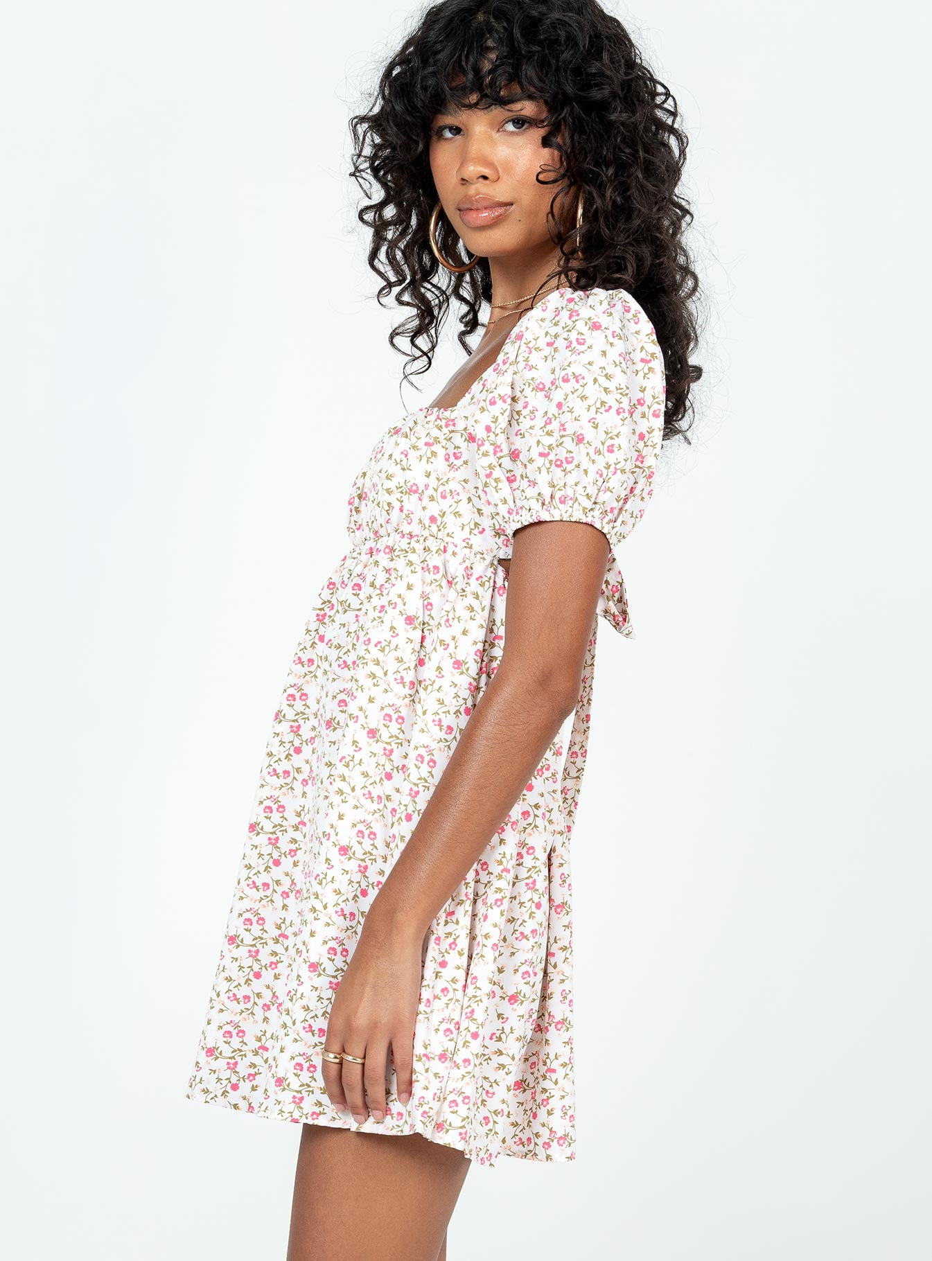 Let's Dance Mini Dress Pink Floral - Image 4