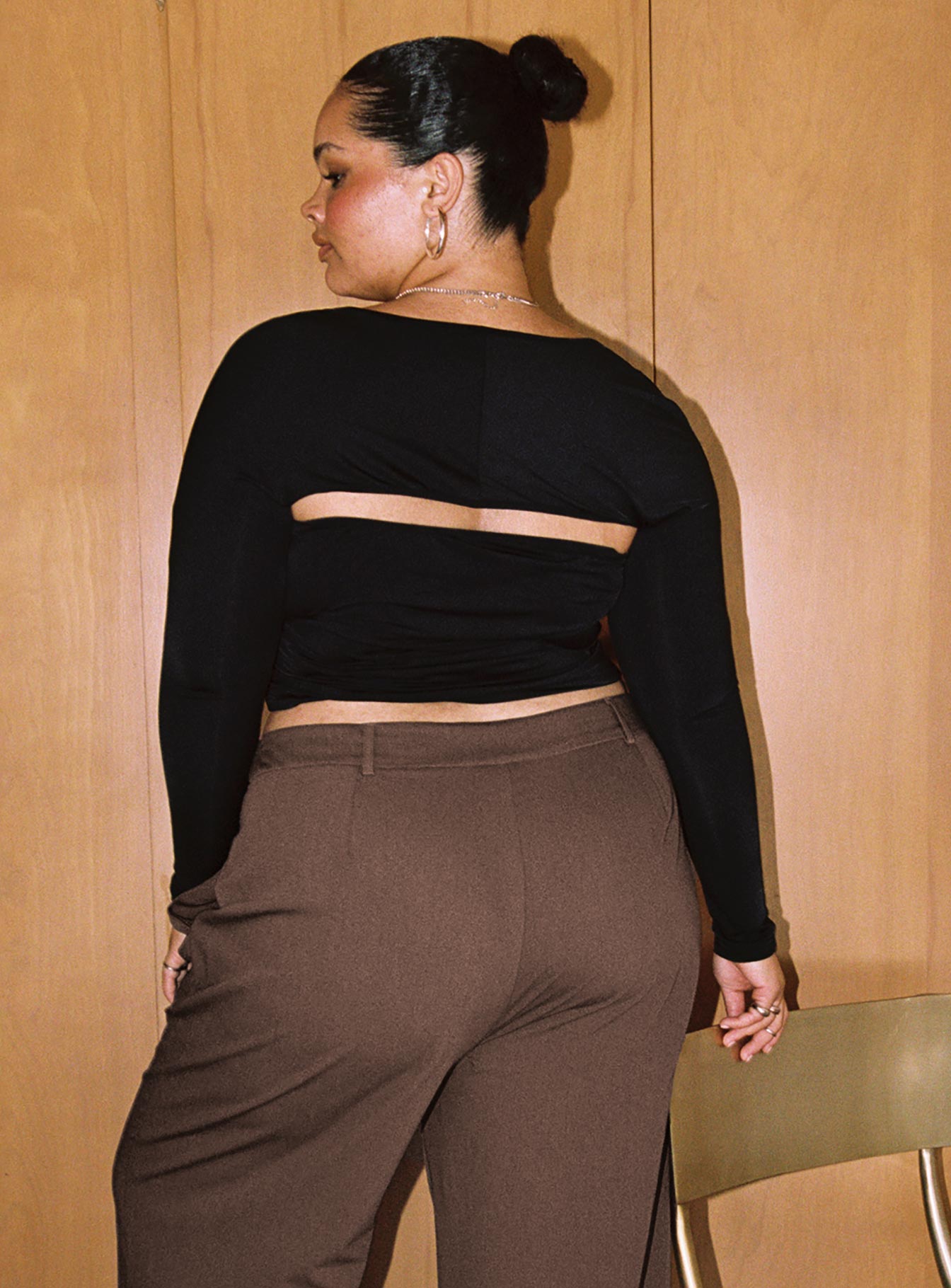 Moran Two Piece Bolero Top Black Curve - Image 4