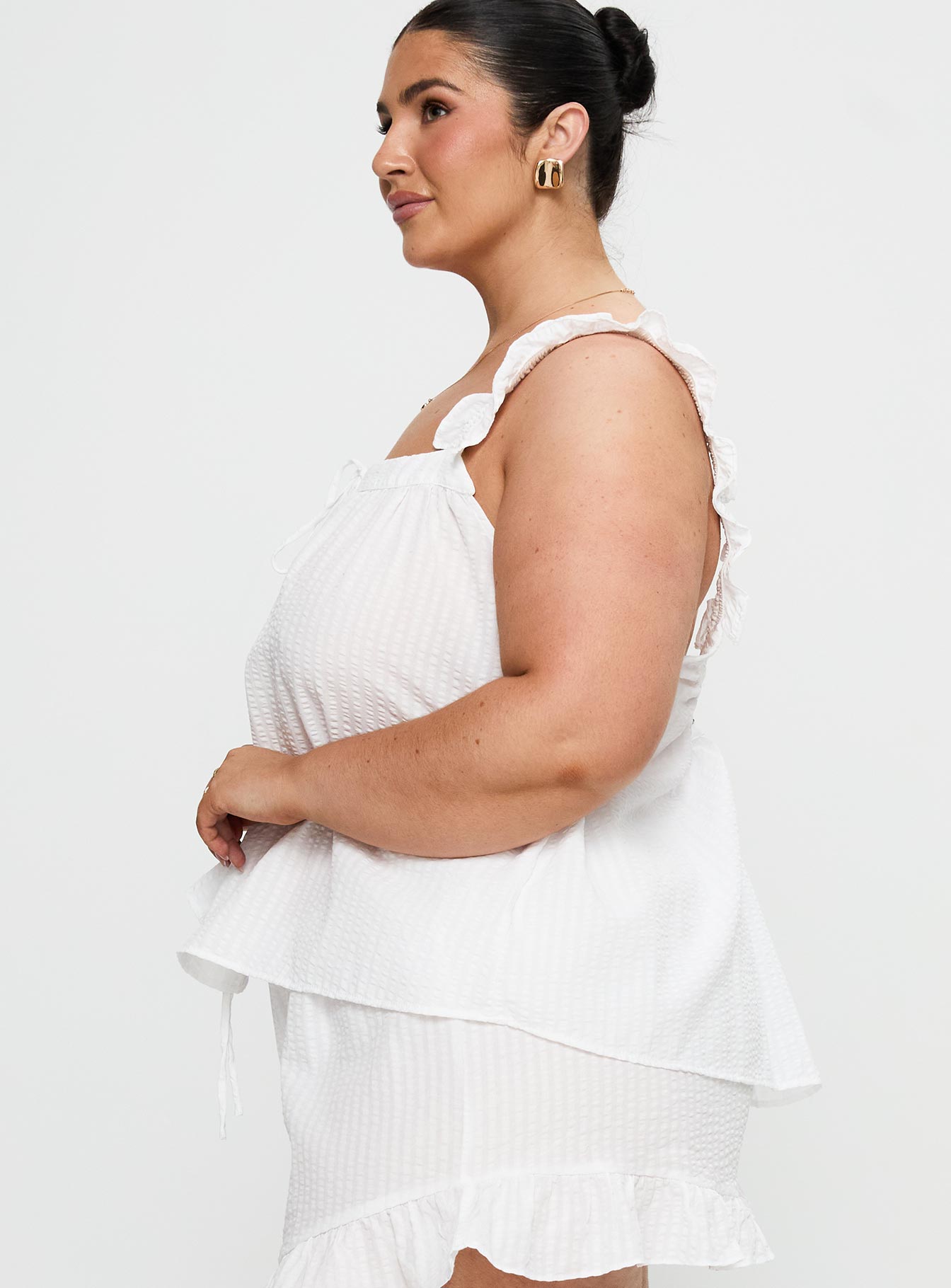 Santabelle Frill Top White Curve - Image 4