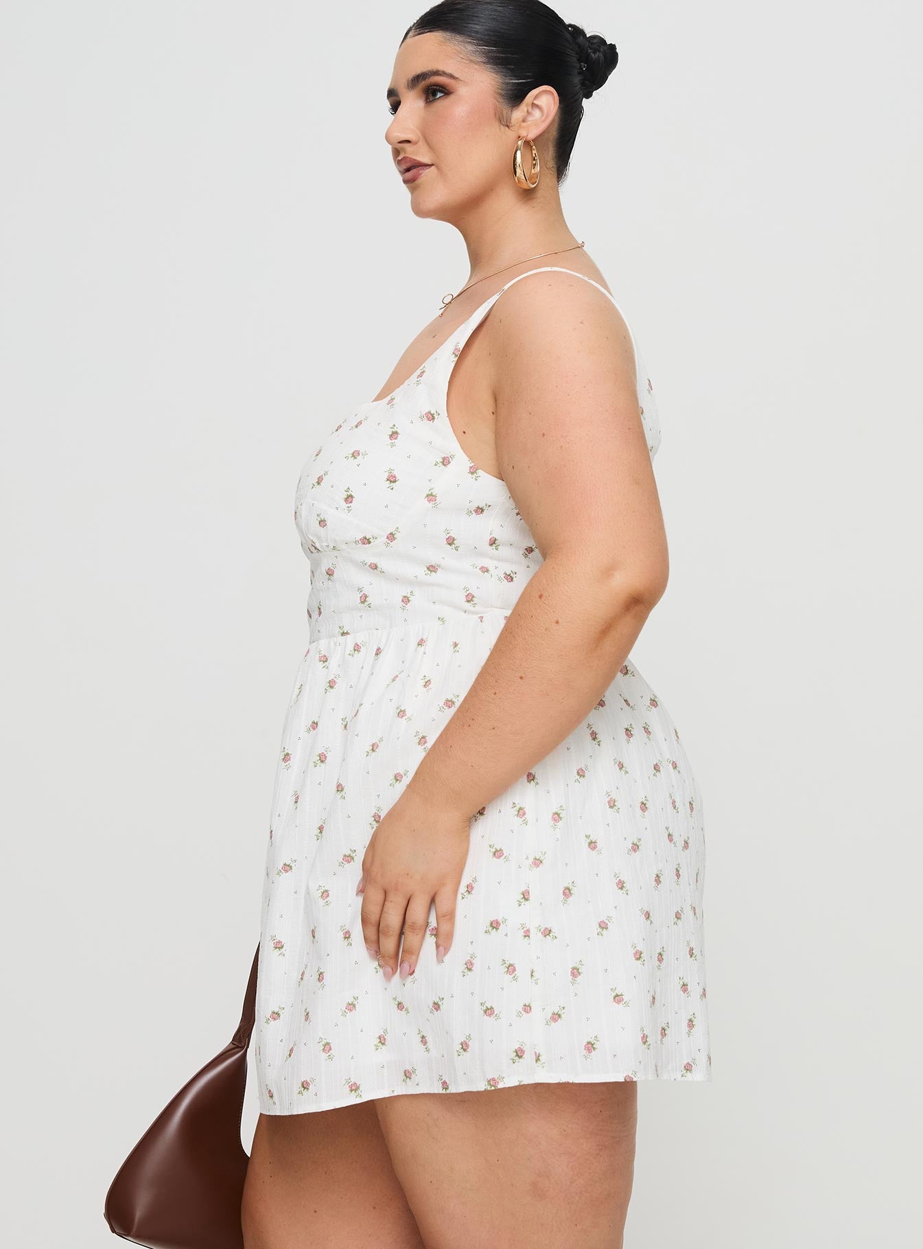 Samana Mini Dress White Curve - Image 4