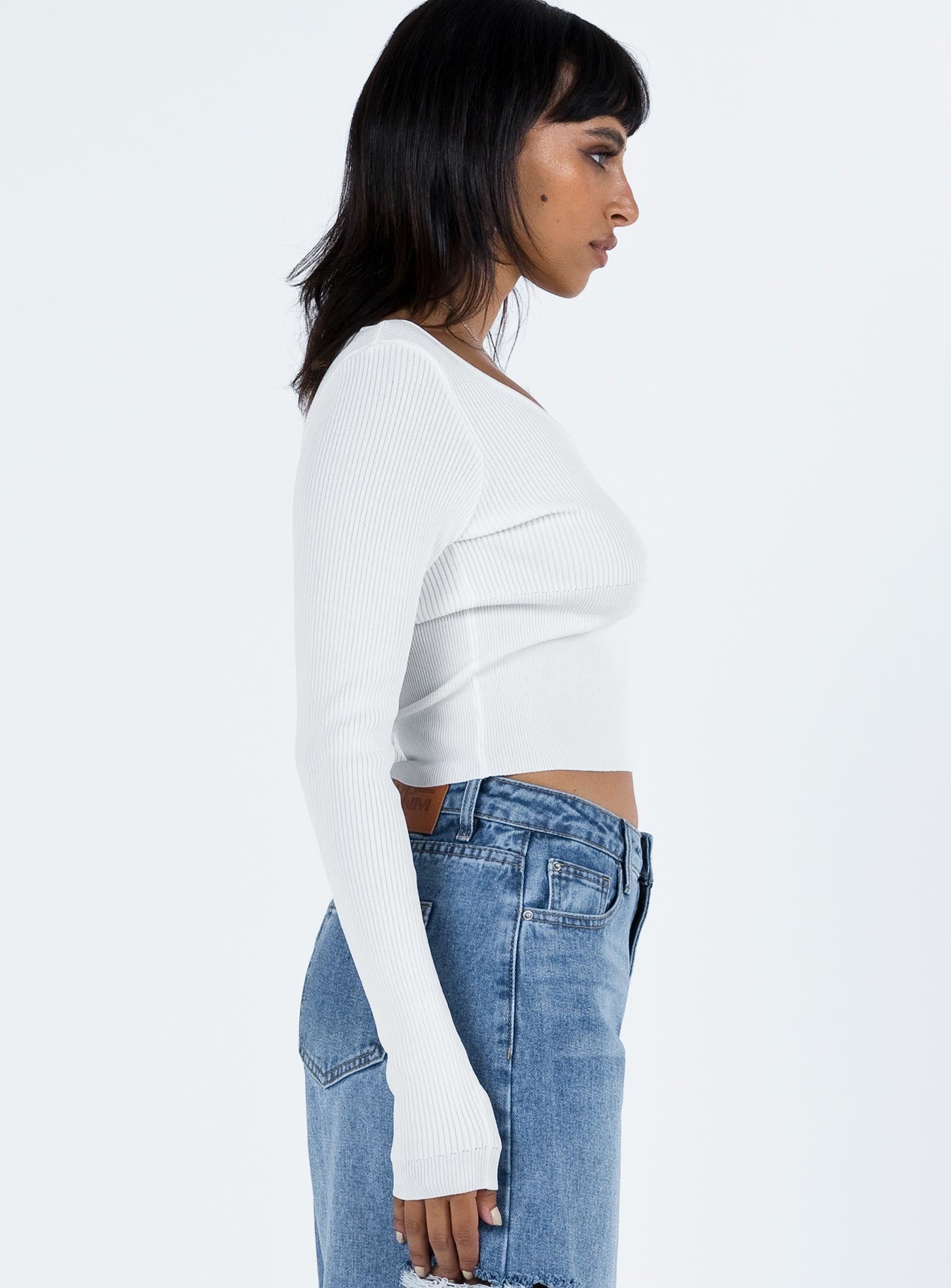 Shermont Long Sleeve Top Ivory - Image 4