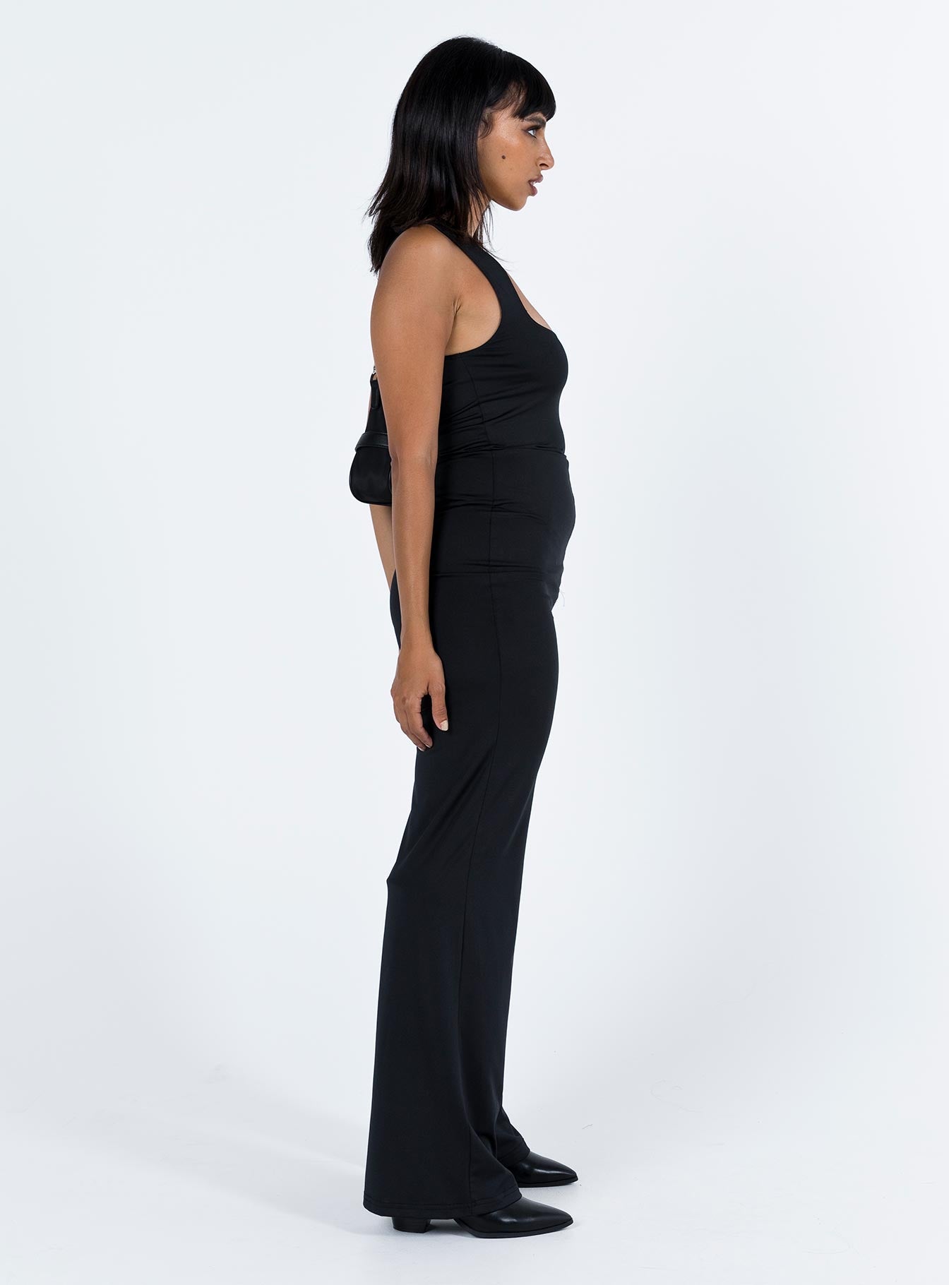Tressi Long Catsuit Black - Image 4