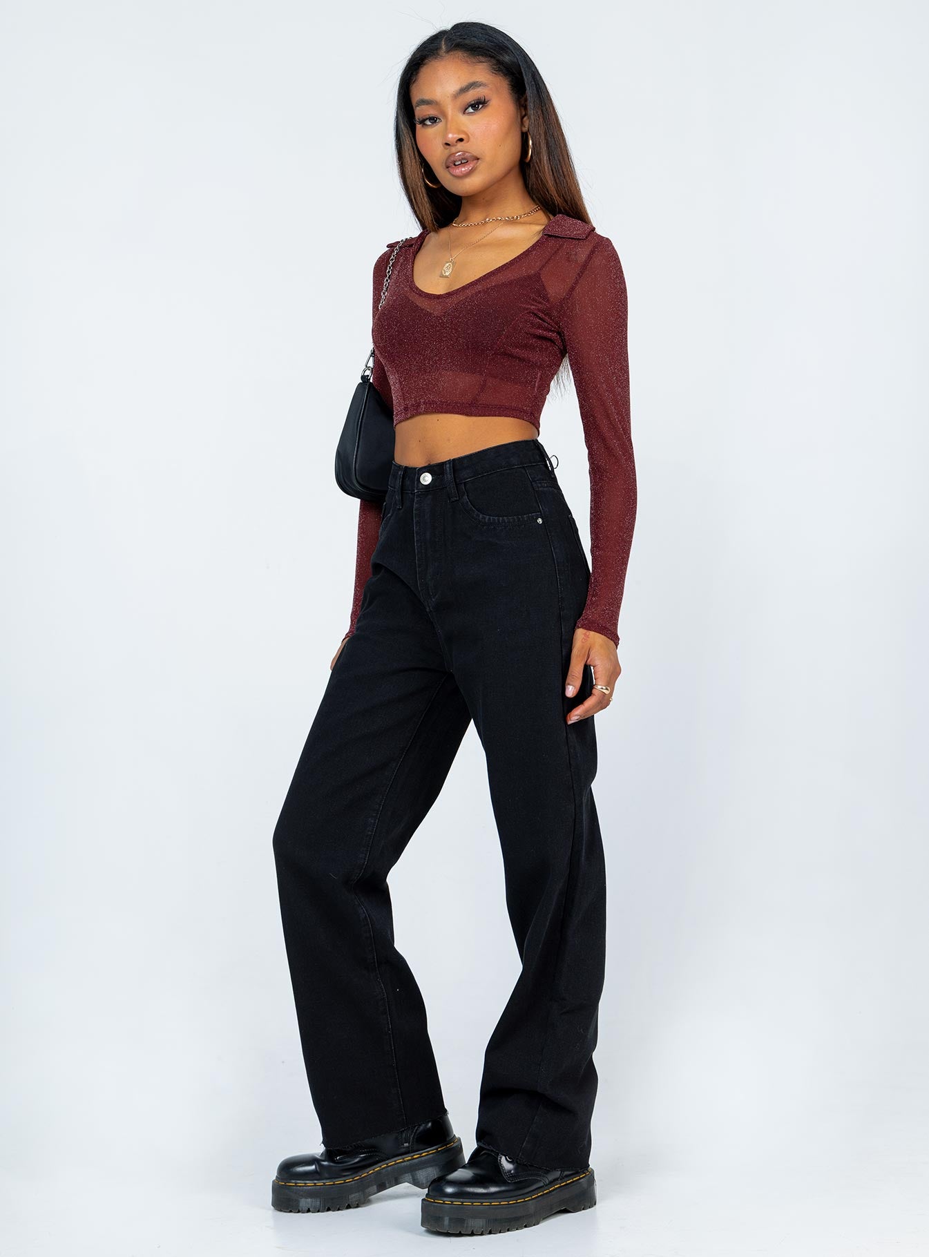 Kalinda Denim Jeans Black - Image 3